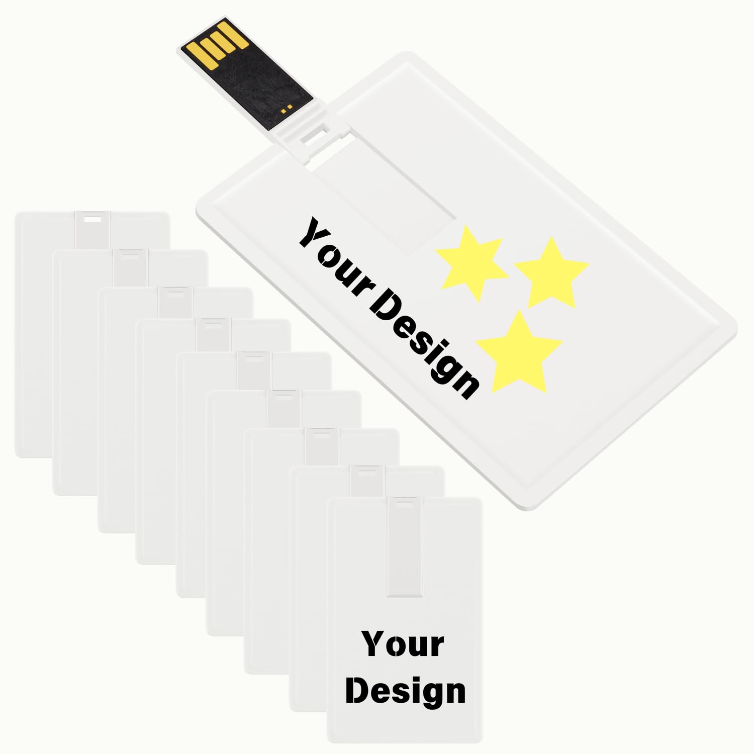 2GB Custom Logo USB Flash Drives - Bulk 50 Pack USB 2.0 Memory Sticks for Corporate Gifts, Promotions & Business Events - Perfect for Trade Shows, Employee Rewards & Branding Campaigns