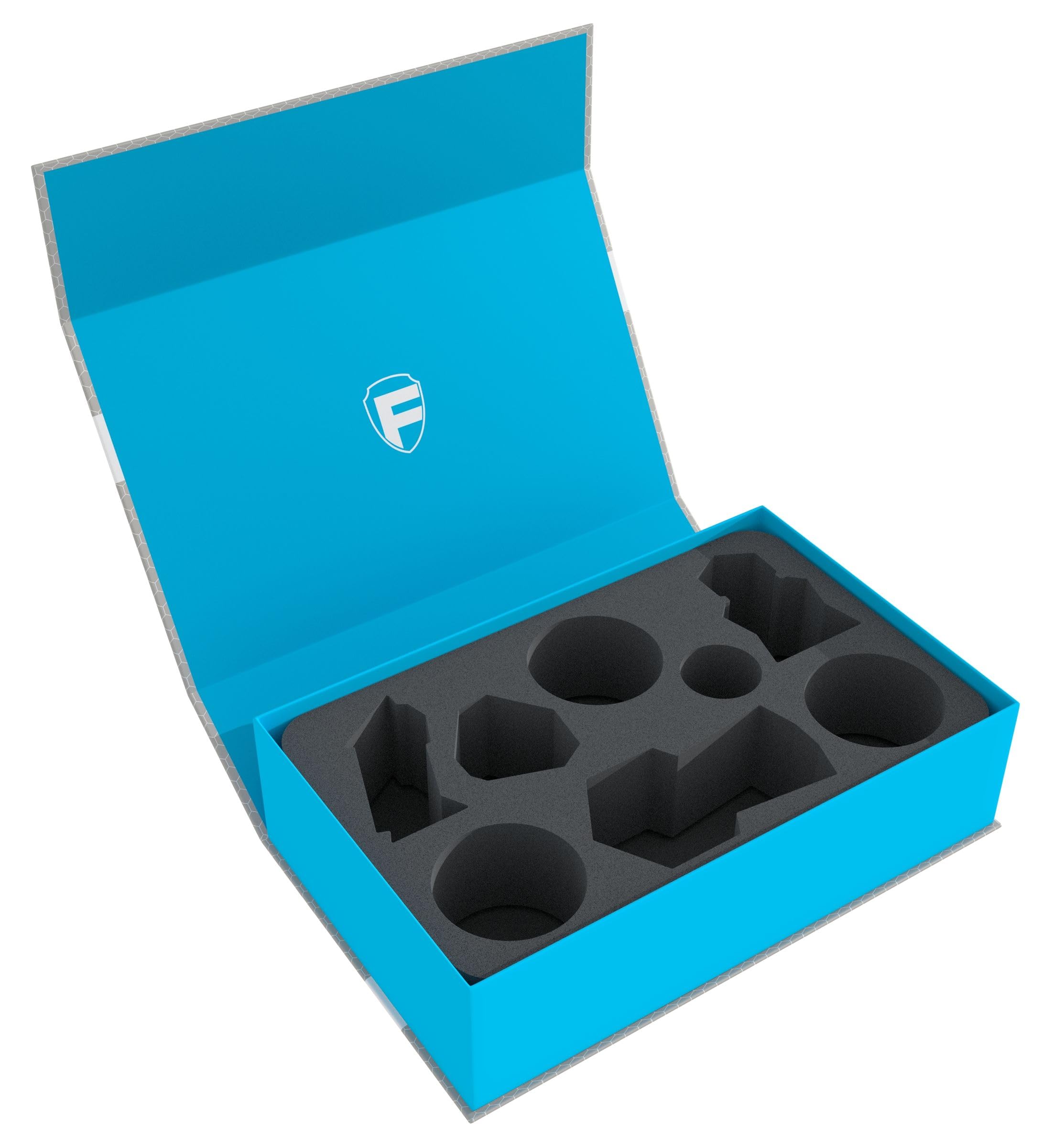 Feldherr Magnetic Storage Box Blue - Compatible with Warhammer Underworlds: Nightvault Arcane Hazards Miniatures | Secure Organizer for Tabletop Gaming Accessories | Perfect for Warhammer Tournament Transport & Home Display