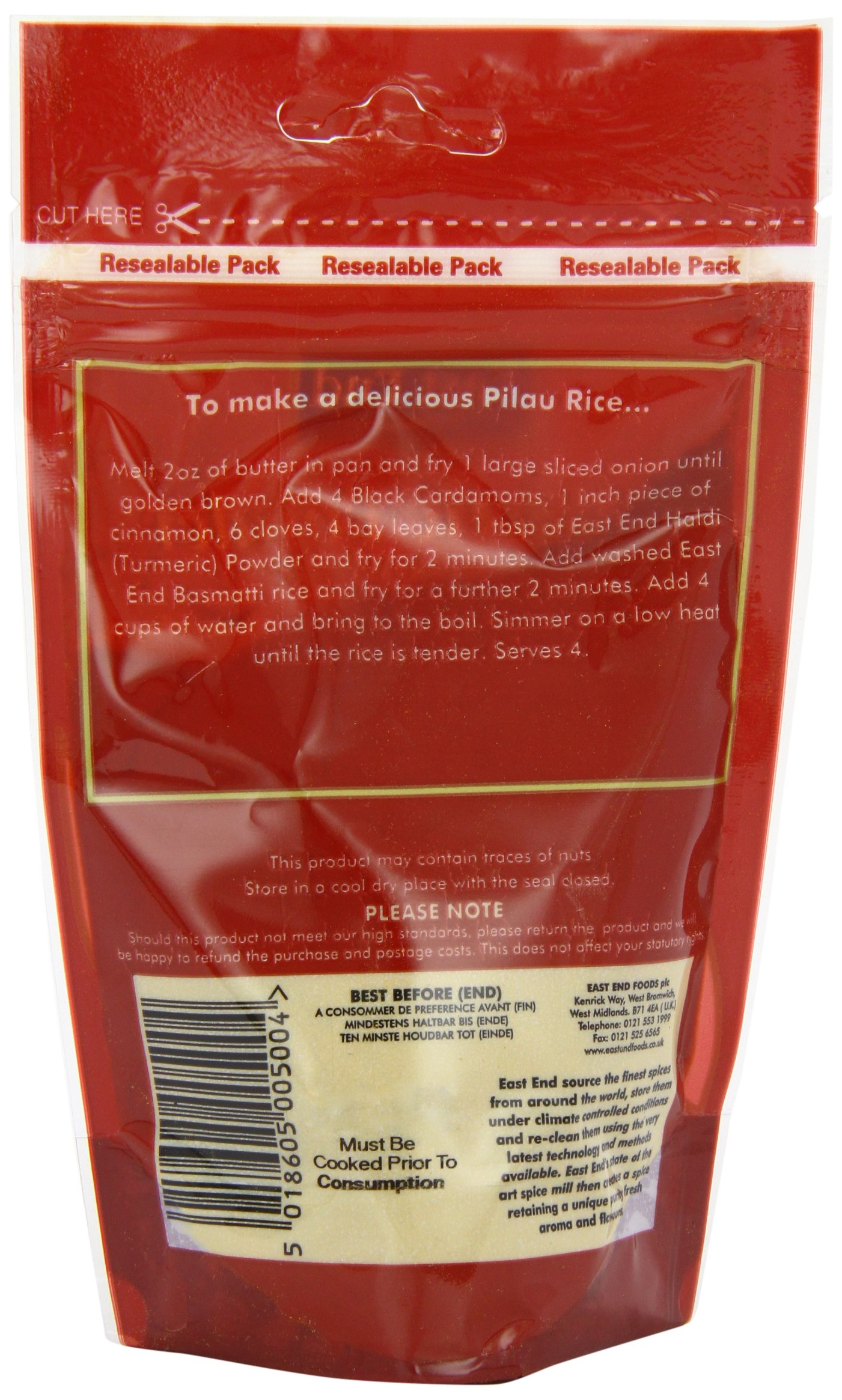 Organic East End Turmeric Powder 100g - Premium Ground Turmeric Root for Cooking, Golden Milk & Natural Remedies - USDA Certified, Gluten-Free & Non-GMO