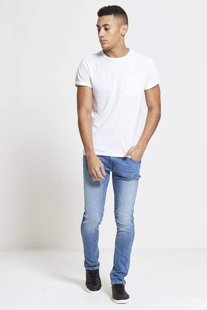 DML ACE Slim Stretch Jeans for Men - Light Wash Denim Pants | Comfortable & Stylish for Casual Wear, Office & Night Out
