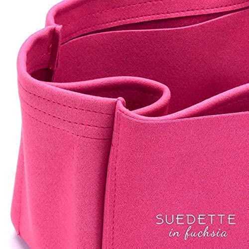 Genuine Suede Leather Handbag Organizer Insert for Louis Vuitton Graceful PM & MM Bags - Fashionable Purse Organizer for Work, Travel & Daily Use