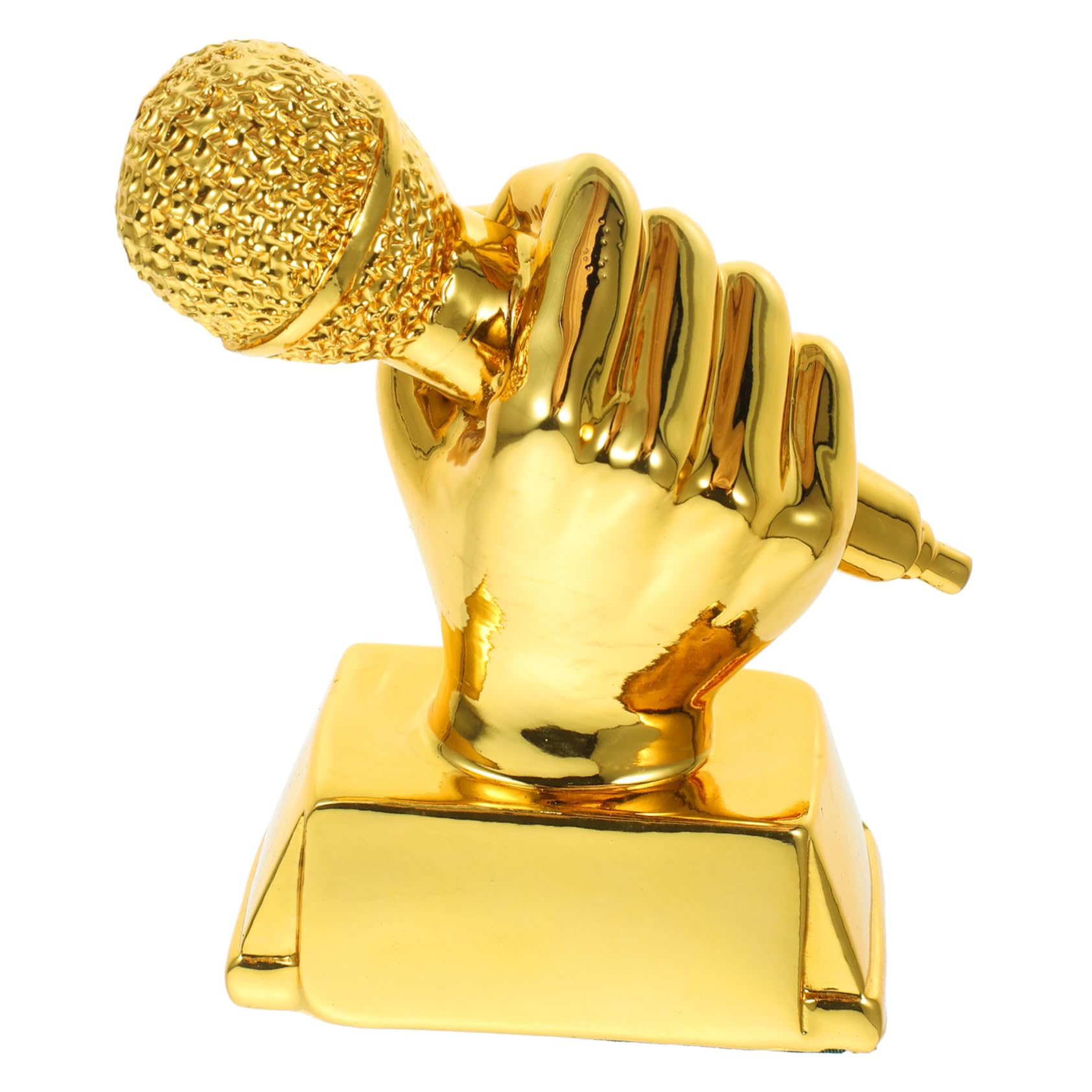 Funny Microphone Trophy Award - Sosoport Musical Participation Prize - Synthetic Resin Novelty Trophy for Karaoke Parties, Singing Competitions & Talent Shows