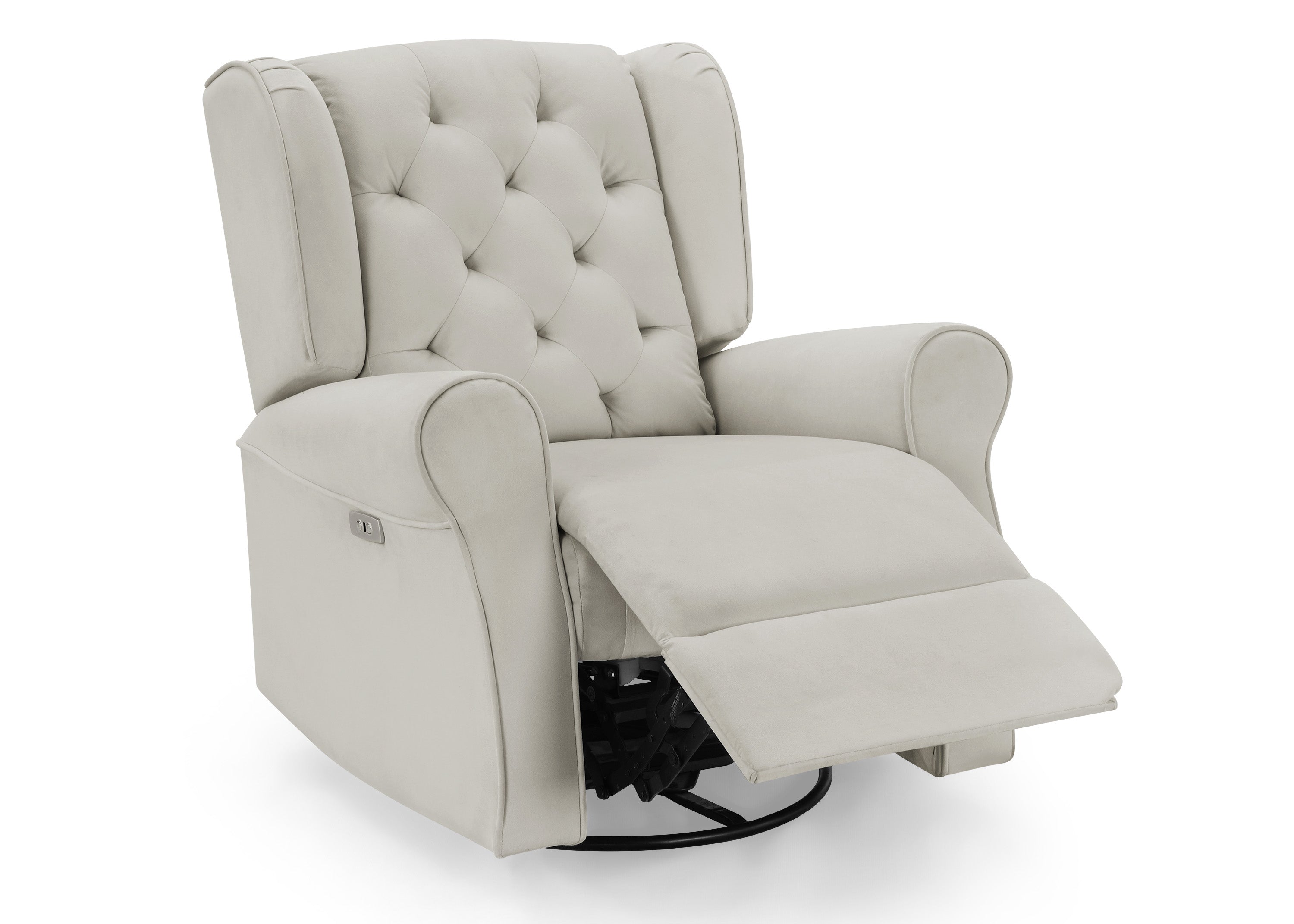 LiveSmart Performance Fabric Power Recliner Swivel Glider Chair with USB Port - Electric Massage Lift Chair for Living Room, Bedroom & Home Theater Comfort