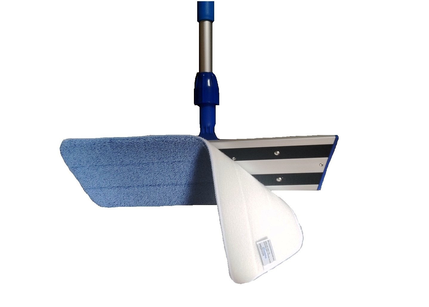 16 Inch Commercial Microfiber Mop Kit - Heavy Duty Floor Cleaning System for Restaurants, Hospitals & Schools | Real Clean Professional Mop with Washable Pads