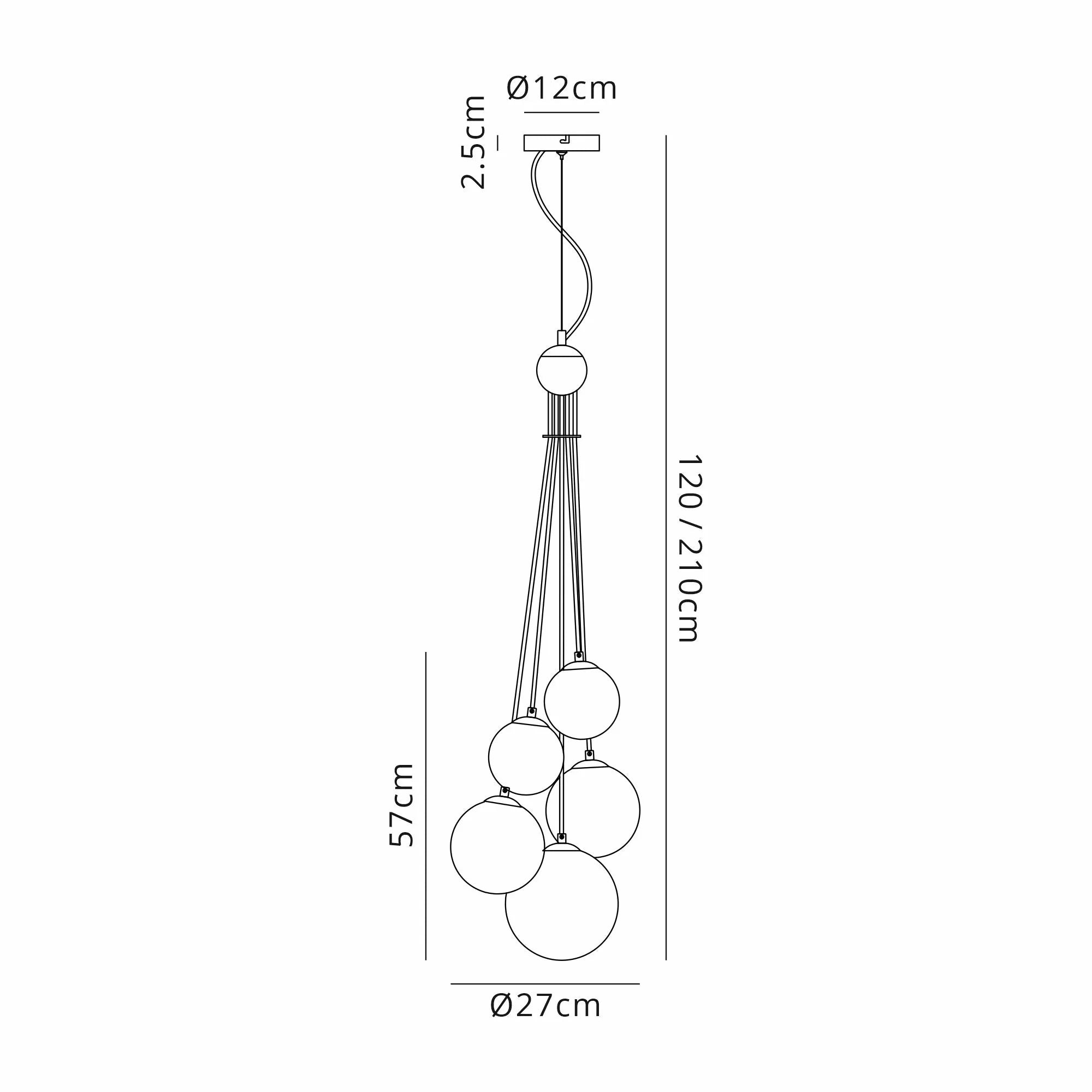 Modern Austin 5-Light Cluster Pendant with G9 Base - Elegant Ceiling Lighting for Dining Room, Kitchen Island, or Entryway