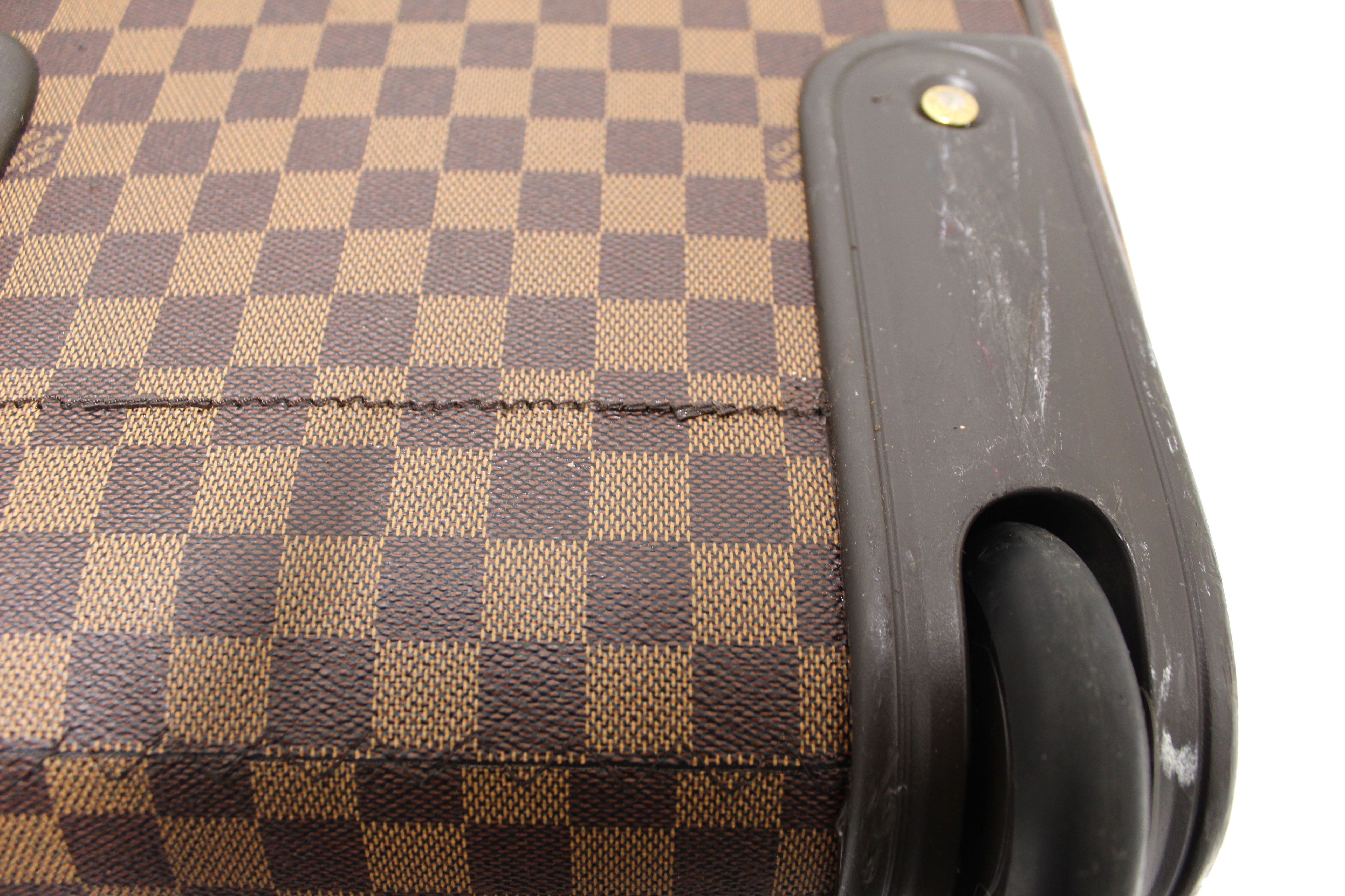 Authentic Louis Vuitton Damier Ebene Neo Eole 50 Suitcase - Luxury Travel Luggage for Business Trips & Vacations - Durable Spinner Carry-On with TSA Lock