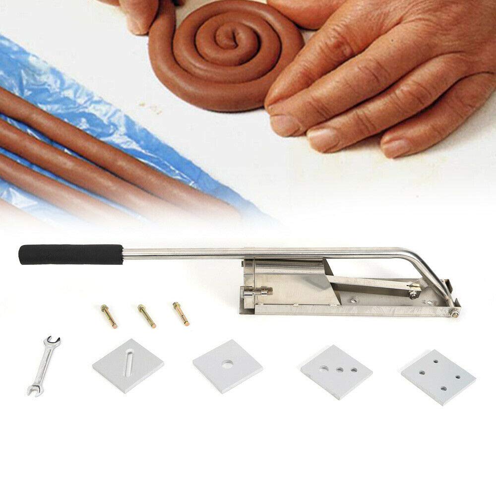 BJTDLLX Stainless Steel Clay Extruder - 4-Layer Wall Mounted Pottery Tool for Ceramic & Soft Clay Extrusion | Perfect for Pottery Studios, Art Classes & DIY Ceramic Projects