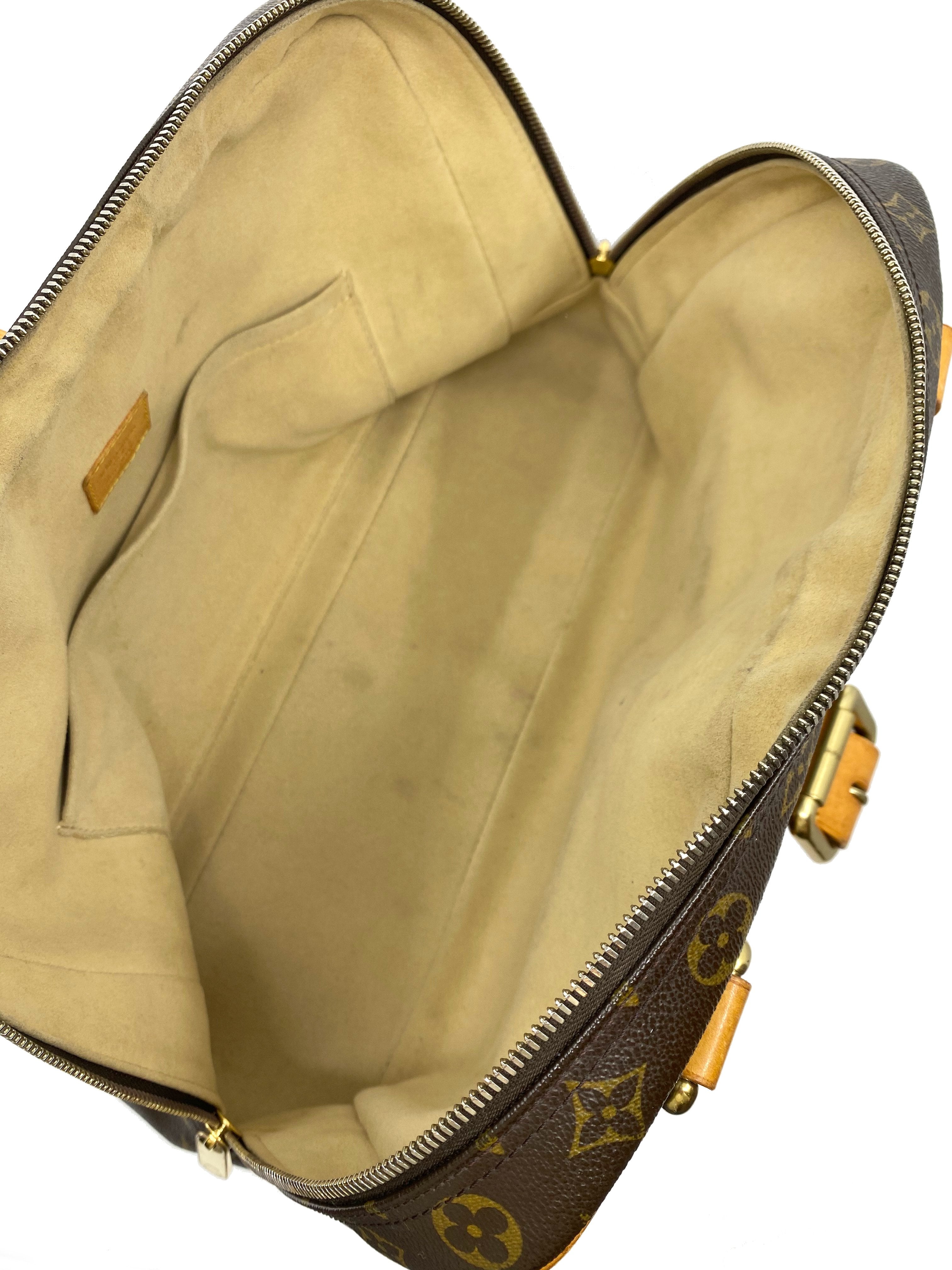 Authentic Louis Vuitton Monogram Canvas Manhattan GM Handbag - Luxury Designer Tote for Women, Perfect for Work, Travel & Everyday Use
