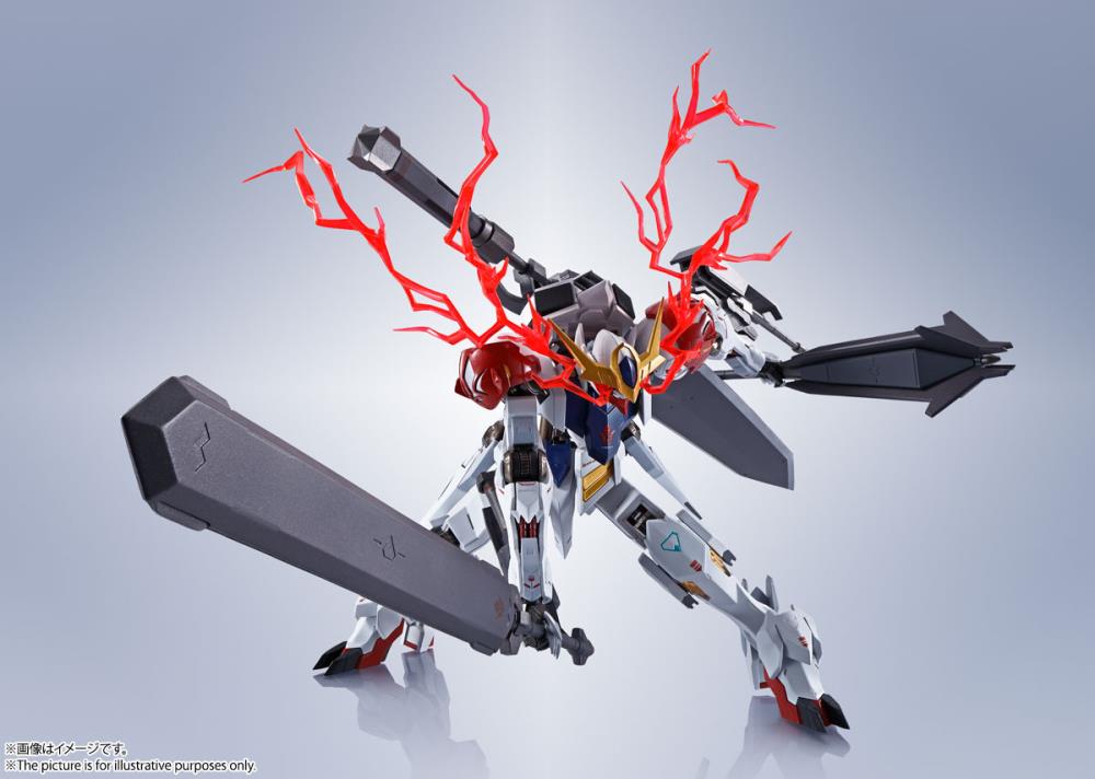 Bandai Metal Robot Spirits Gundam Iron Blooded Orphans Barbatos Lupus Action Figure - High-Quality Collectible Model Kit for Anime Fans & Gundam Enthusiasts - Perfect for Display, Photography & Role-Playing Scenes