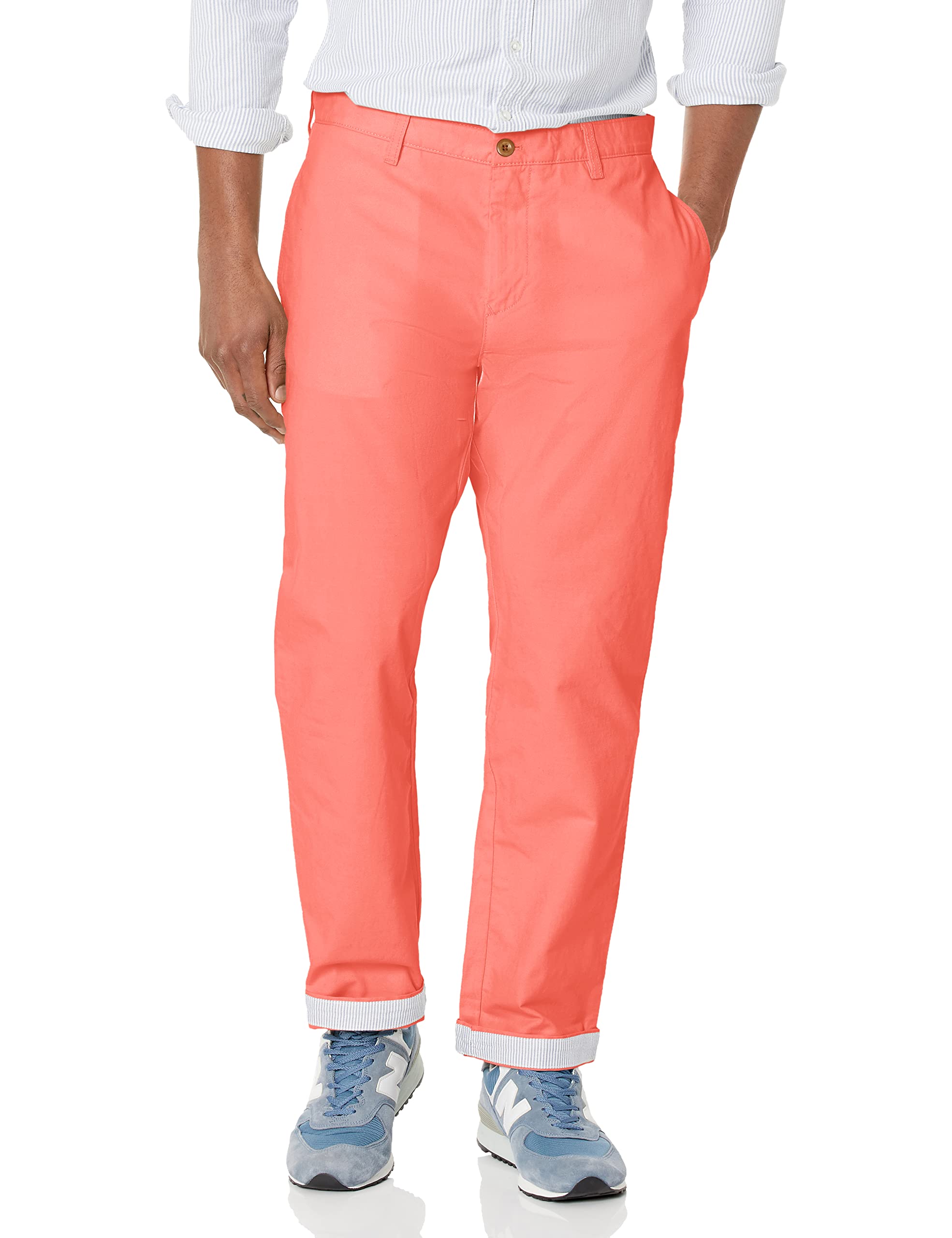 Tommy Hilfiger Men's Comfort Chino Pants - Classic Fit Stretch Khaki Trousers for Business Casual & Office Wear