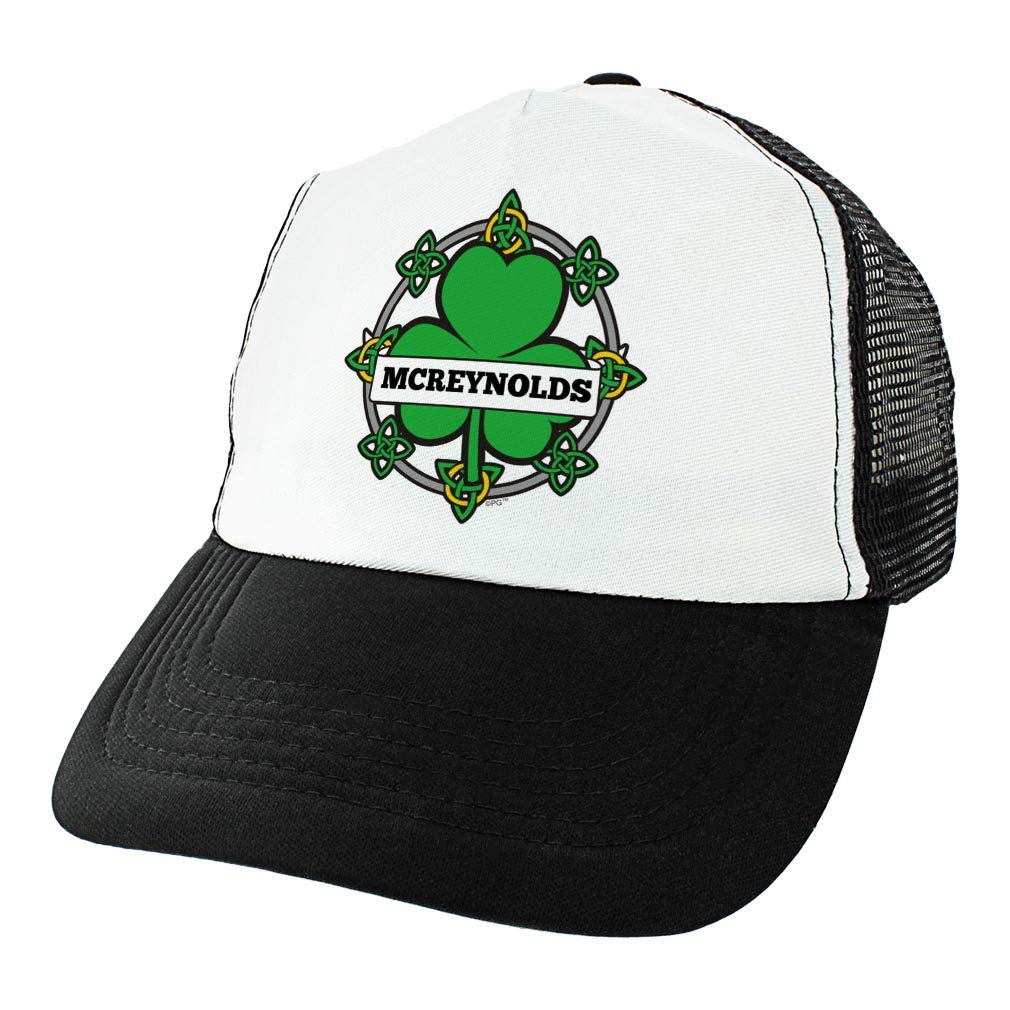 Custom St. Patrick's Day Trucker Hat with Irish Celtic Knot & Shamrock Design - Personalized Text for Festive Celebrations, Parades, and Irish-Themed Parties