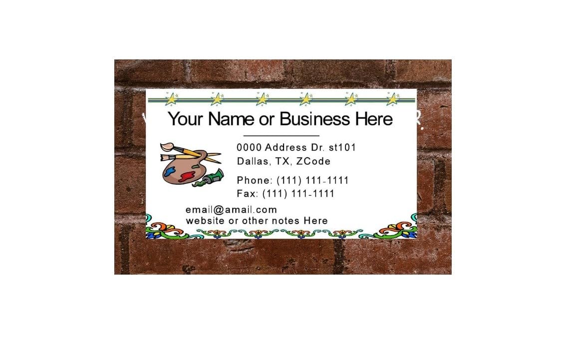 Premium 100-Pack Business Cards for Artists & Professionals - Custom Art Design, High-Quality Printing - Perfect for Networking, Exhibitions & Branding