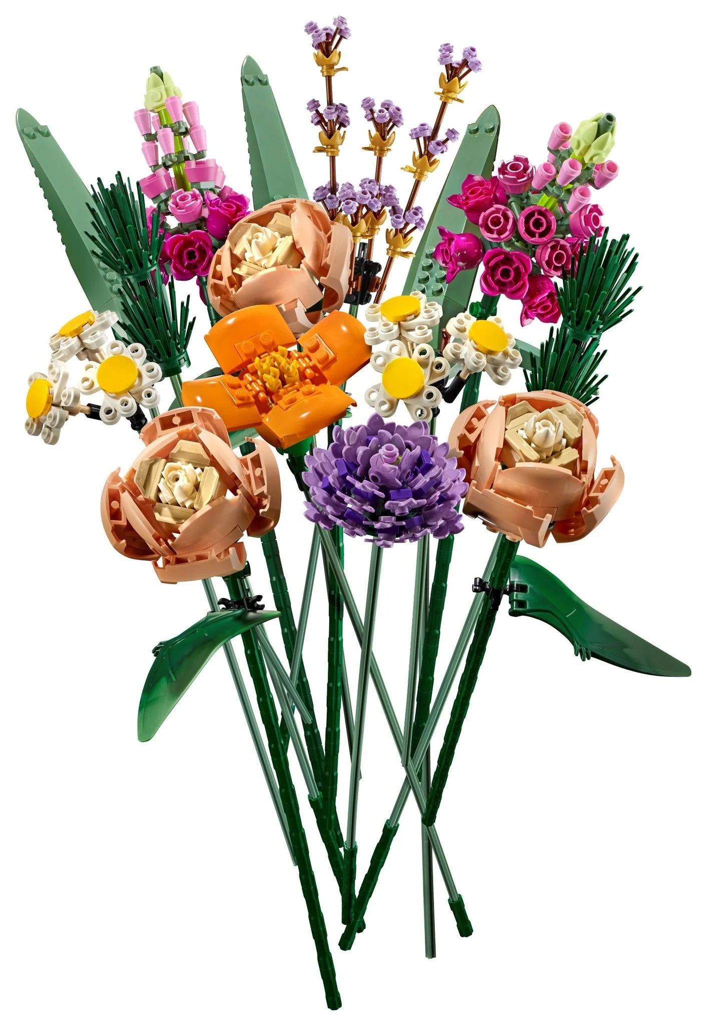 LEGO® Icons Flower Bouquet Building Kit - Creative DIY Floral Arrangement for Home Decor, Gifts & Relaxation | Perfect for Birthdays, Weddings & Office Desk Decorations