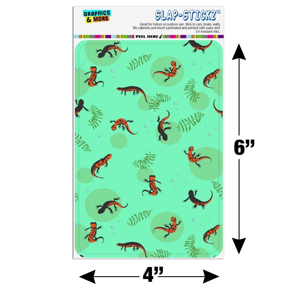 Fire Belly Newts Swimming Pattern Wall Art - Unique Home & Office Decor for Reptile Lovers | Perfect for Living Room, Bedroom or Aquatic-Themed Spaces