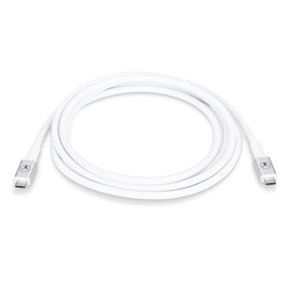 Bonelk USB C to USB C Fast Charging Cable 20Gbps 240W 6.6ft (2m) White - High Speed Data Transfer & Power Delivery for MacBook Pro, iPad Pro, Galaxy S23, PS5 & More