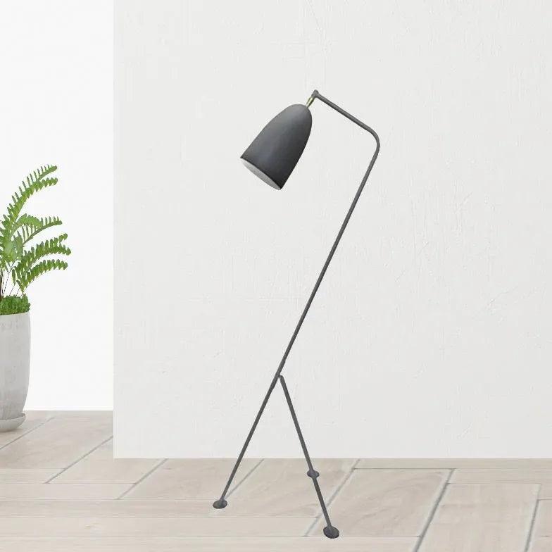 Minimalist Slanted Tripod Floor Lamp - Modern Adjustable Standing Light for Living Room, Bedroom & Office Decor