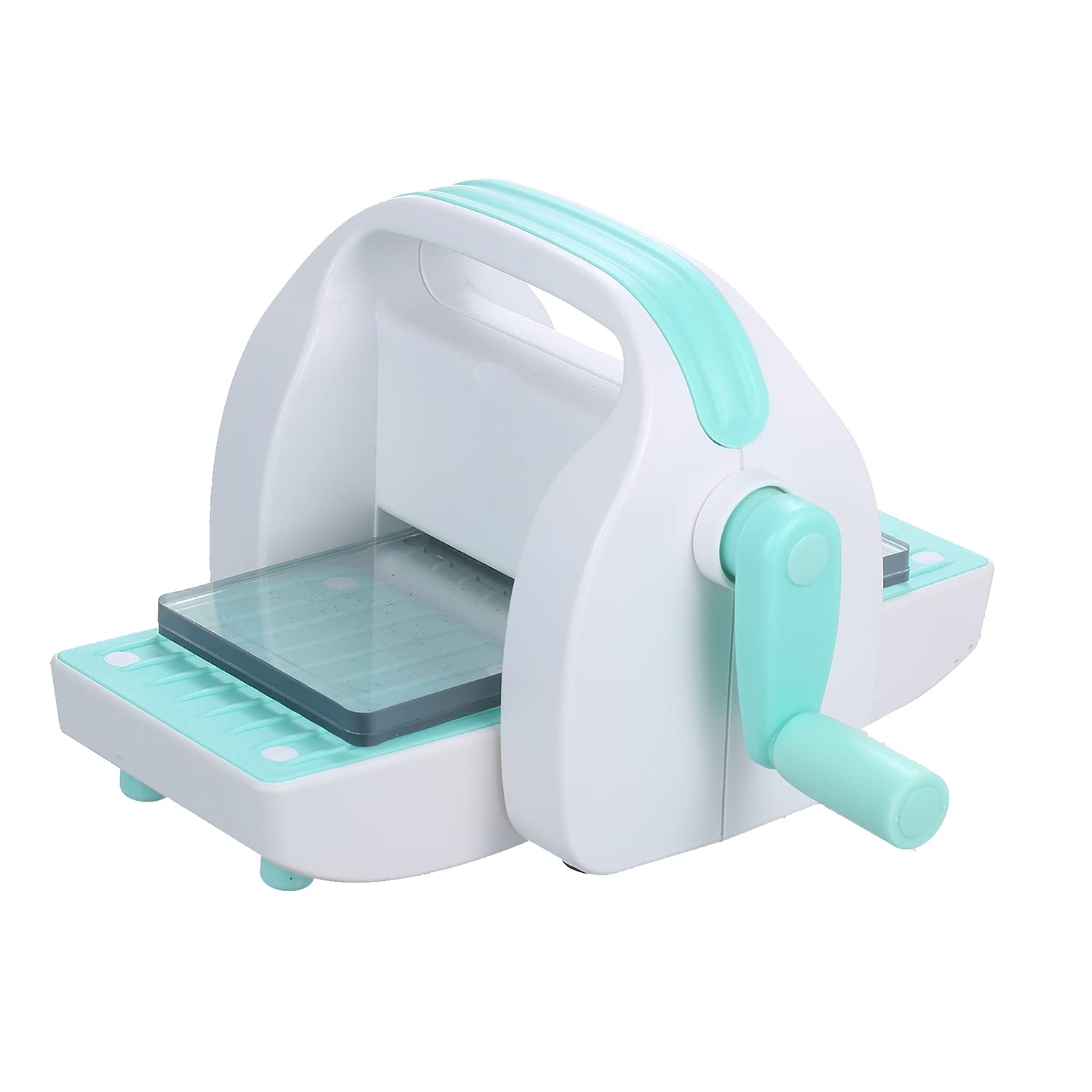 Joelver Maker Mini Die Cutting & Embossing Machine - 3 Inch Opening for DIY Scrapbooking, Card Making, Paper Crafts - Portable Craft Tool for Home, School & Office Use (Blue)