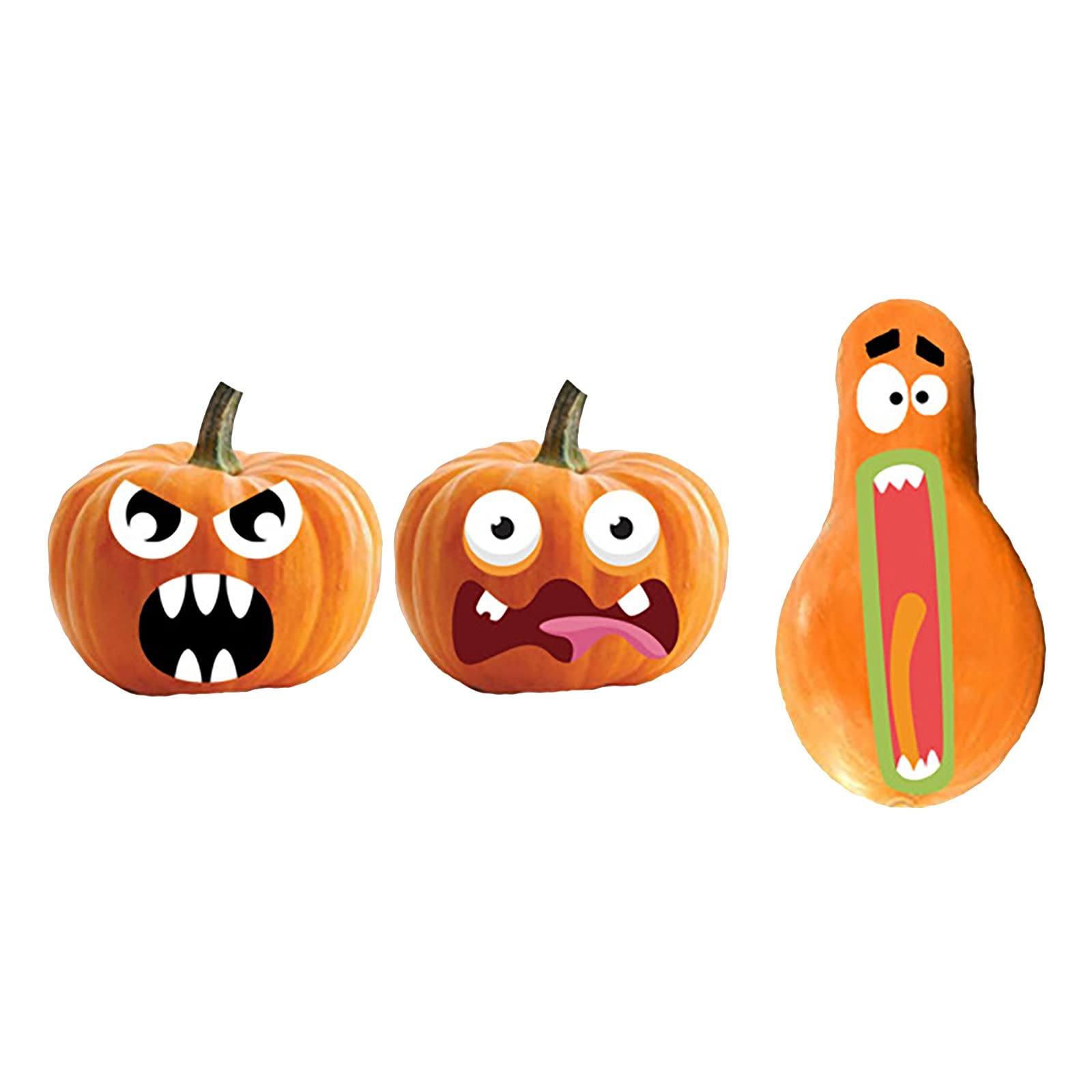 Halloween Decorations Stickers - Pumpkin Themed DIY Kit for Home & Party Decor, Photography Props (Multicolor, One Size) - Perfect for Halloween Parties, Home Decoration & Instagram Photos