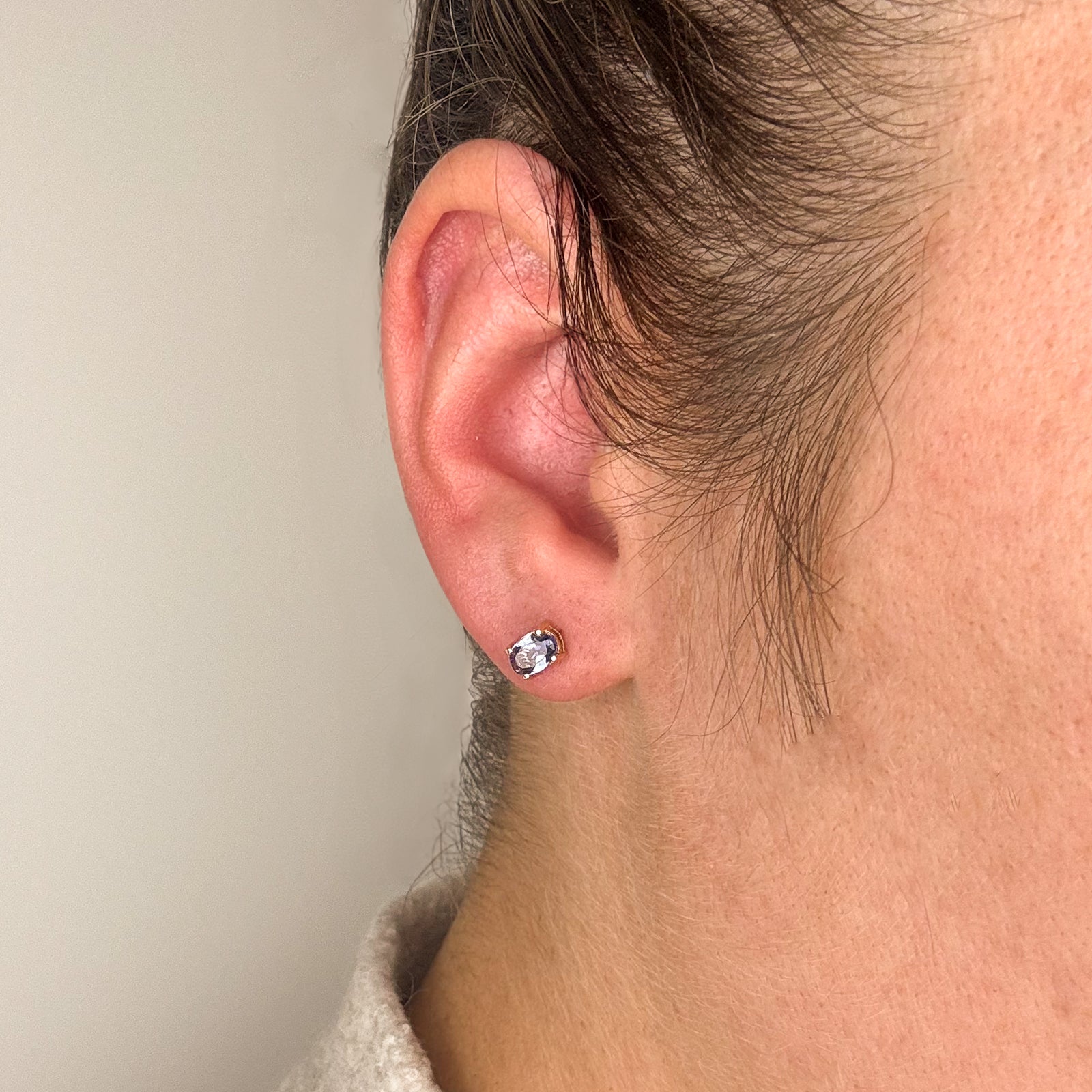 0.75ctw Tanzanite Stud Earrings for Women - 14K Gold Plated Sterling Silver Earrings | Elegant Gift for Birthday, Anniversary & Valentine's Day | Perfect for Parties, Weddings & Formal Events