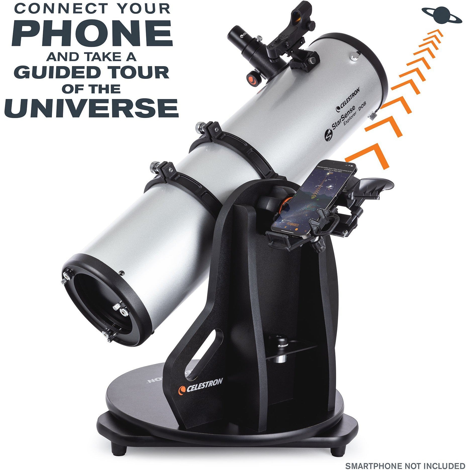 Used StarSense Explorer 150mm Smartphone App Enabled Tabletop Dobsonian Telescope - Stargazing & Astronomy for Beginners, Backyard Observation & Night Sky Exploration