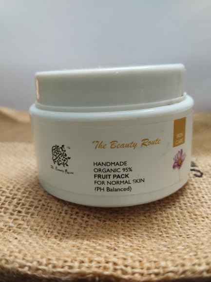 The Beauty Route Fruit Face Pack for Men & Women - 50gm | Natural Glow & Hydration | Perfect for Daily Skincare & Spa Nights