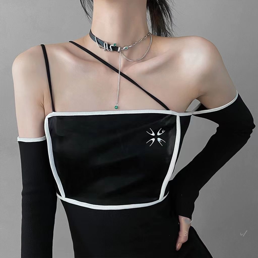 Spider Serpent Black Leather Choker Necklace Punk Gothic Collar for Women & Men | HN1872 | Perfect for Halloween, Cosplay, and Gothic Fashion Accessories