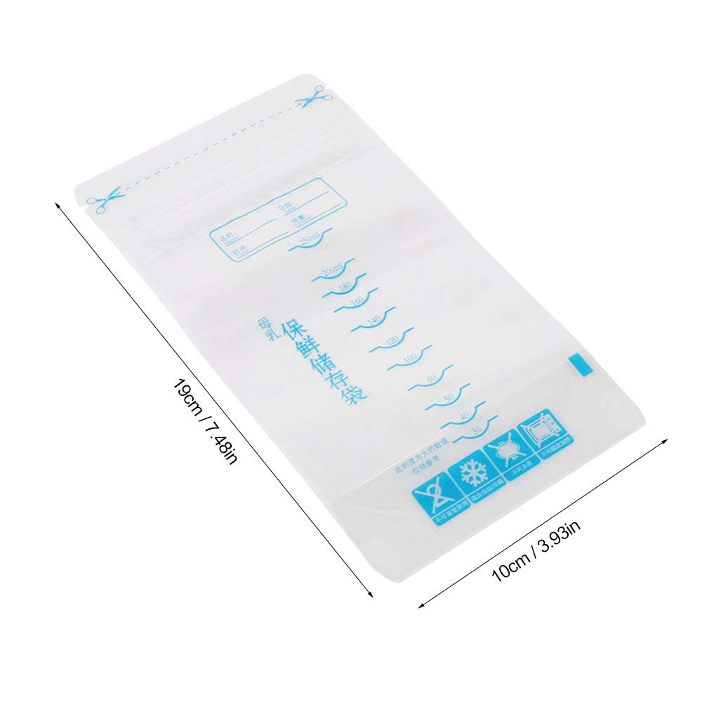 Fdit 30pcs Pre-Sterilized Breast Milk Storage Bags with Accurate Measurements & Leak-Proof Seal | BPA-Free Freezer Safe Breastmilk Bags for Pumping, Travel & Long-Term Storage
