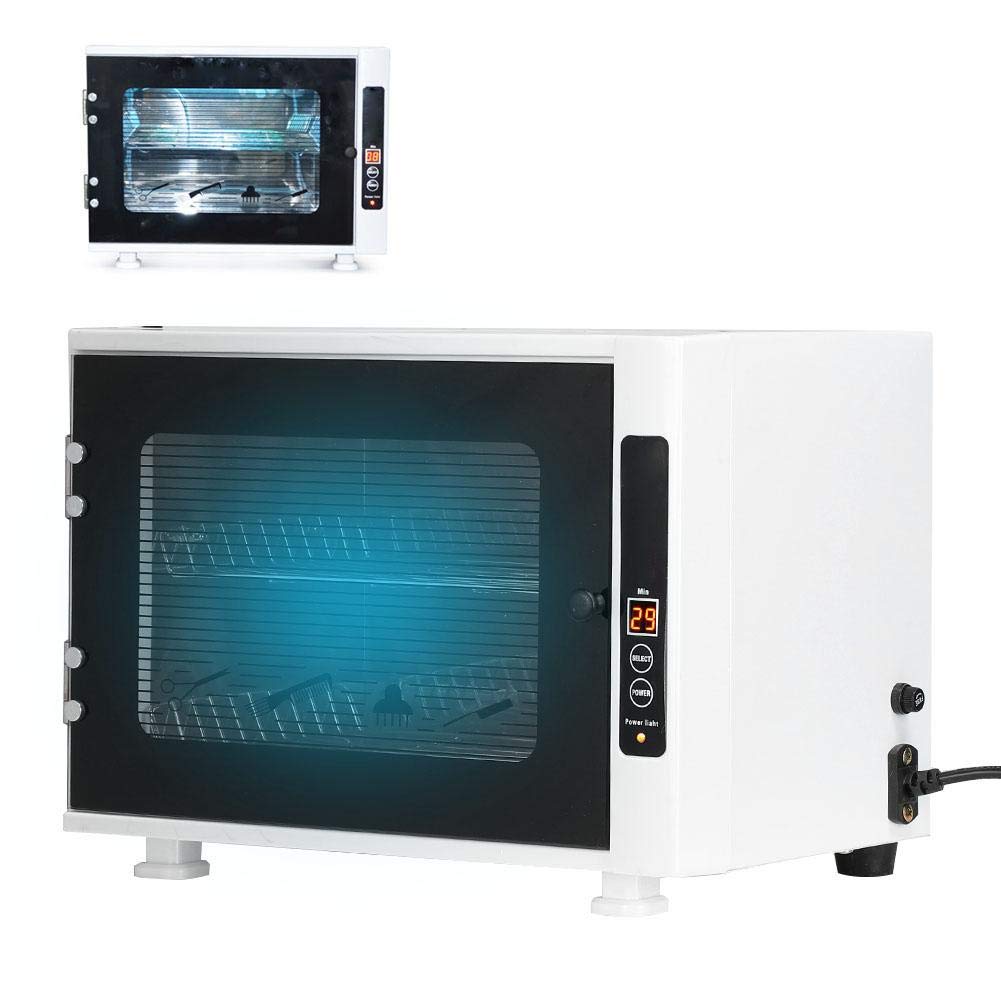 2 in 1 UV Ozone Sterilizer Cabinet for Manicure & Beauty Tools - Professional Disinfection for Hairdressers, Towels, Scissors (UK Plug) | Salon Hygiene & Home Sanitizing Solution