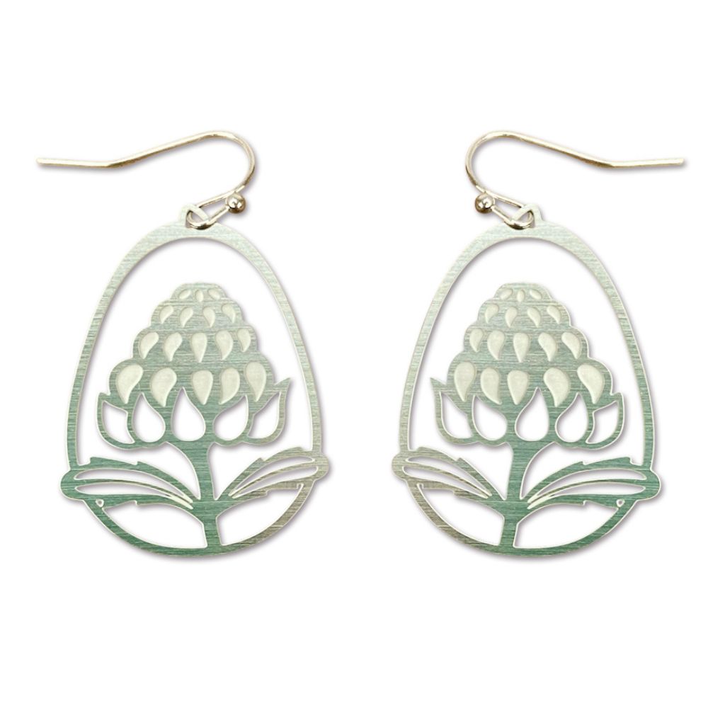 Go Do Good Hook Earrings - Waratah Flower Design Dangle Earrings for Women | Perfect for Casual Wear, Parties & Gift Giving