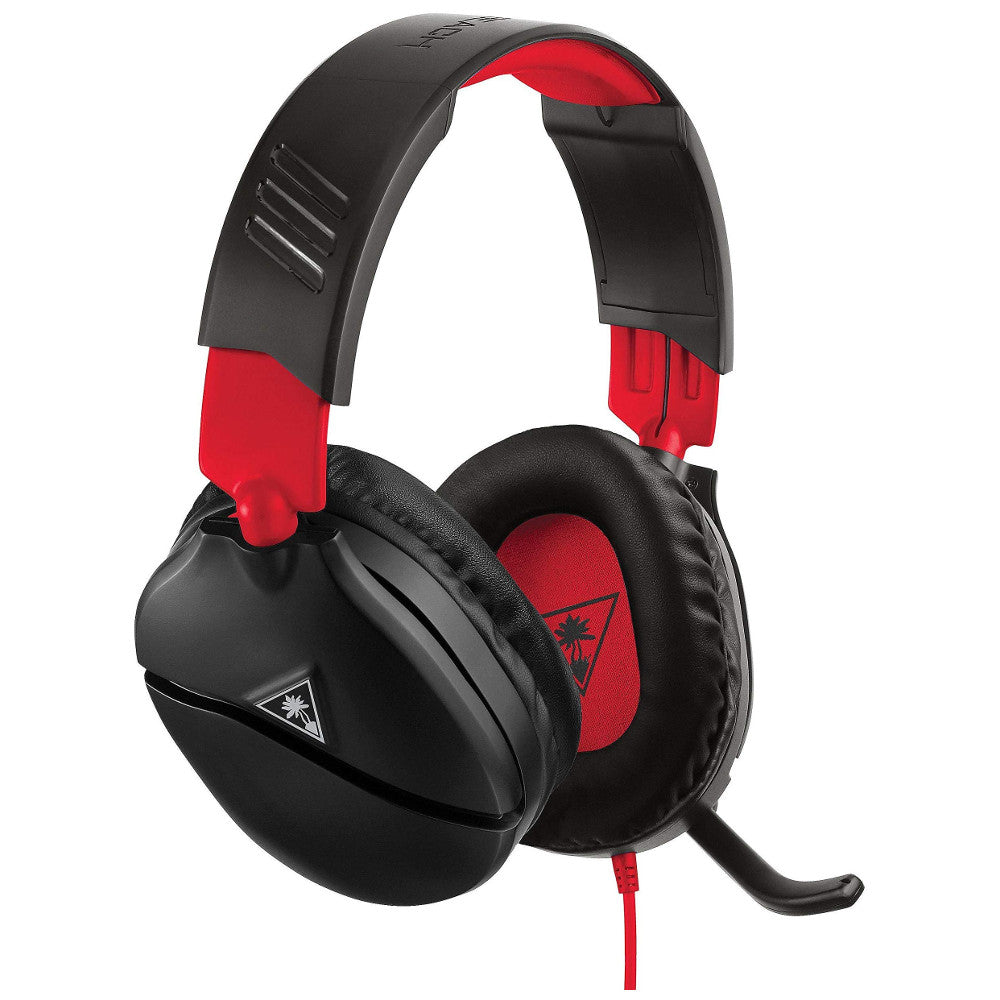 Turtle Beach Ear Force Recon 70 Wired Gaming Headset with Mic - Black/Red - Compatible with Nintendo Switch, PS5, Xbox Series X, PS4, Xbox One & PC - Perfect for Competitive Gaming & Online Chat