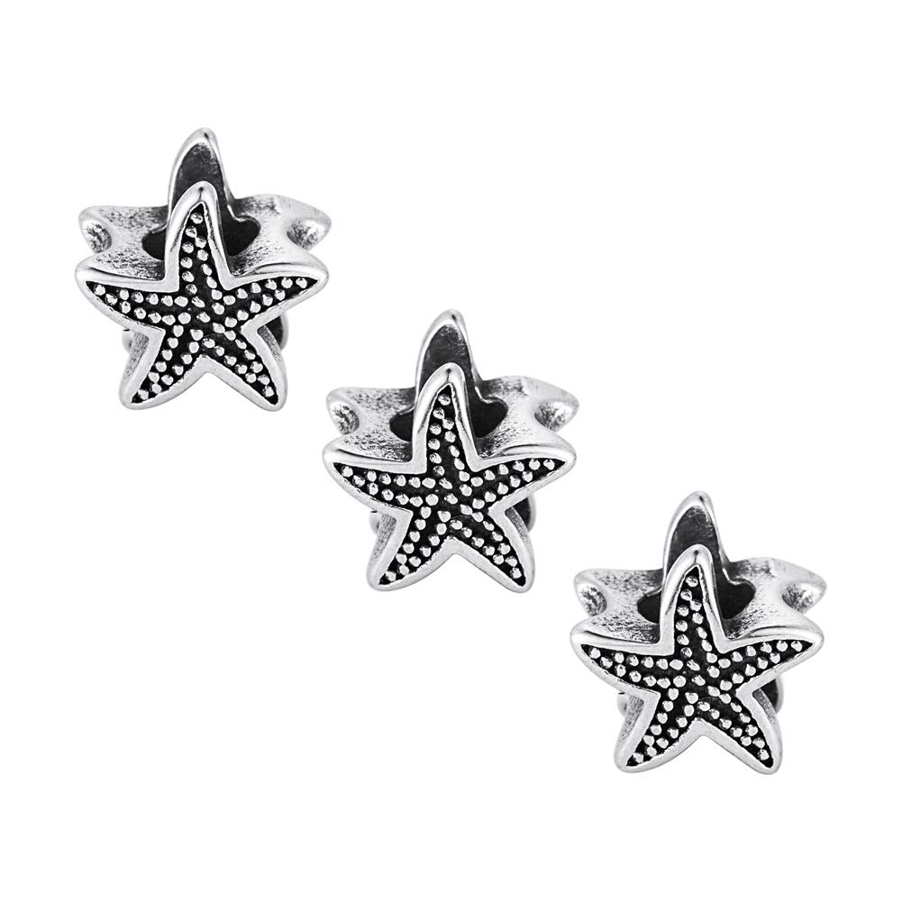 3pcs Stainless Steel Metal Beads Spacer Beads - DIY Jewelry Making Supplies for Necklace, Bracelet, Earrings & Crafting - Perfect for Gifts, Fashion Accessories & Handmade Projects