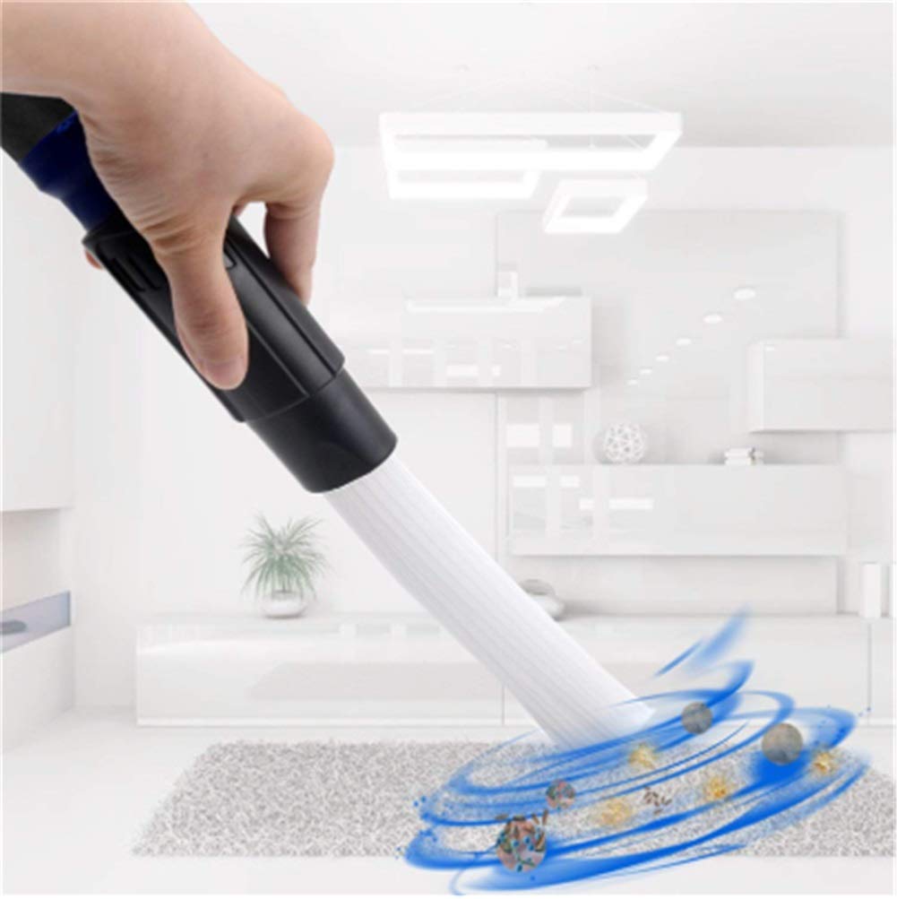 WuYan 2-Pack Universal Vacuum Cleaner Attachments - Multi-Function Dust Brush & Crevice Tool for Pet Hair, Car, Home Cleaning - Portable Vacuum Accessories for Hard Floors, Carpets & Upholstery
