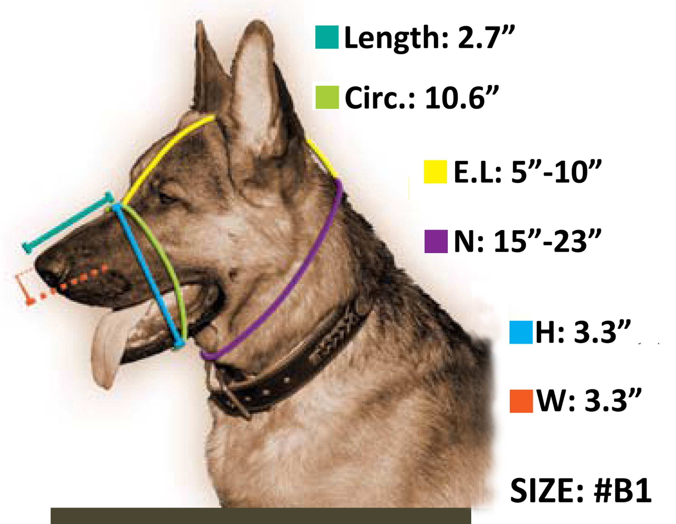 Dean and Tyler Wire Basket Muzzle Size B1 for Small Boxer Dogs - Breathable Comfortable Dog Muzzle for Training, Grooming & Vet Visits - Perfect for Walks, Parks & Public Safety