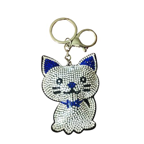 Blue Sparkle Cat (Silver)