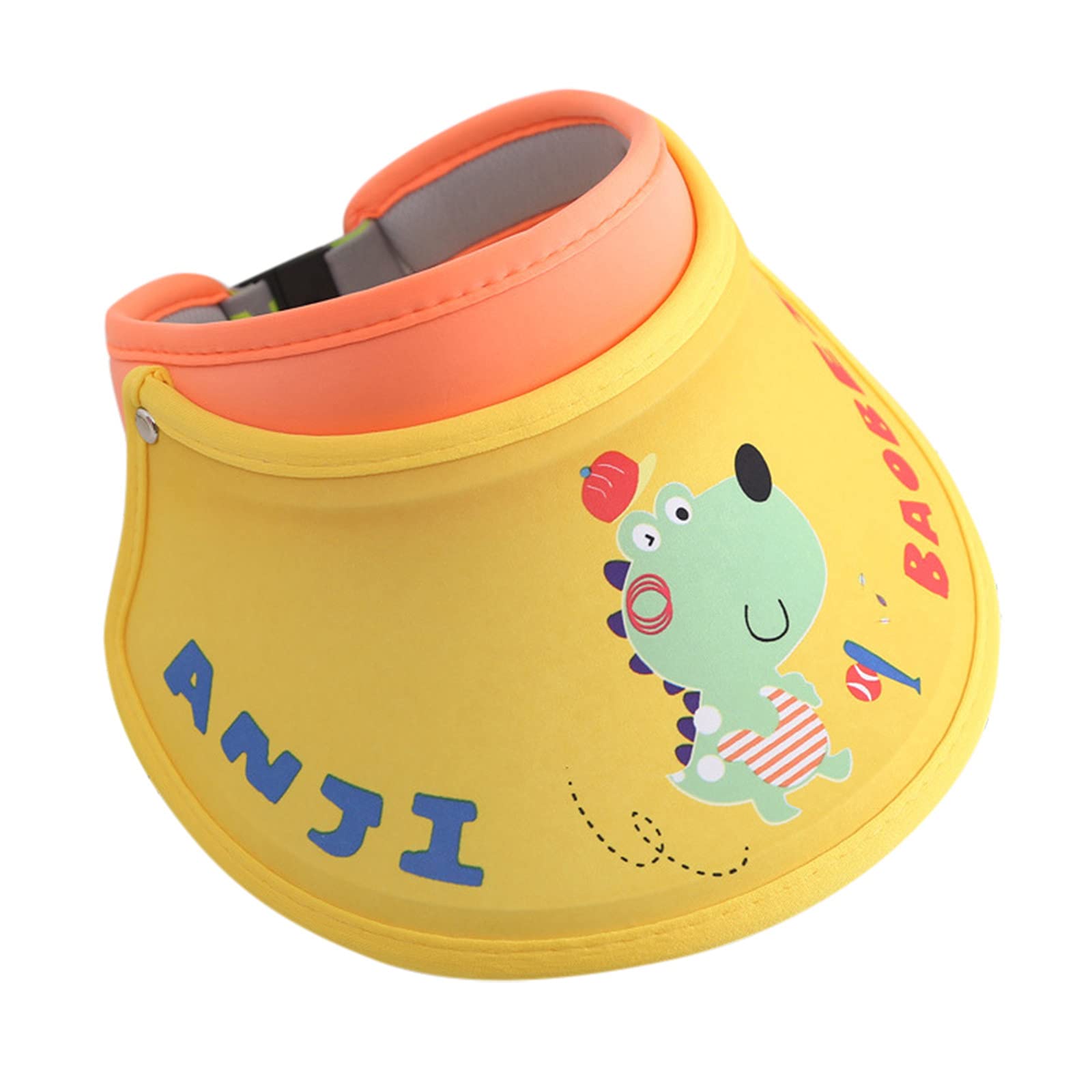 Kids Sun Hat Set - Cute Cartoon Summer Sunshade & Knit Beanie for Baby Boys & Girls - Perfect for Beach, Outdoor Play & Sun Protection