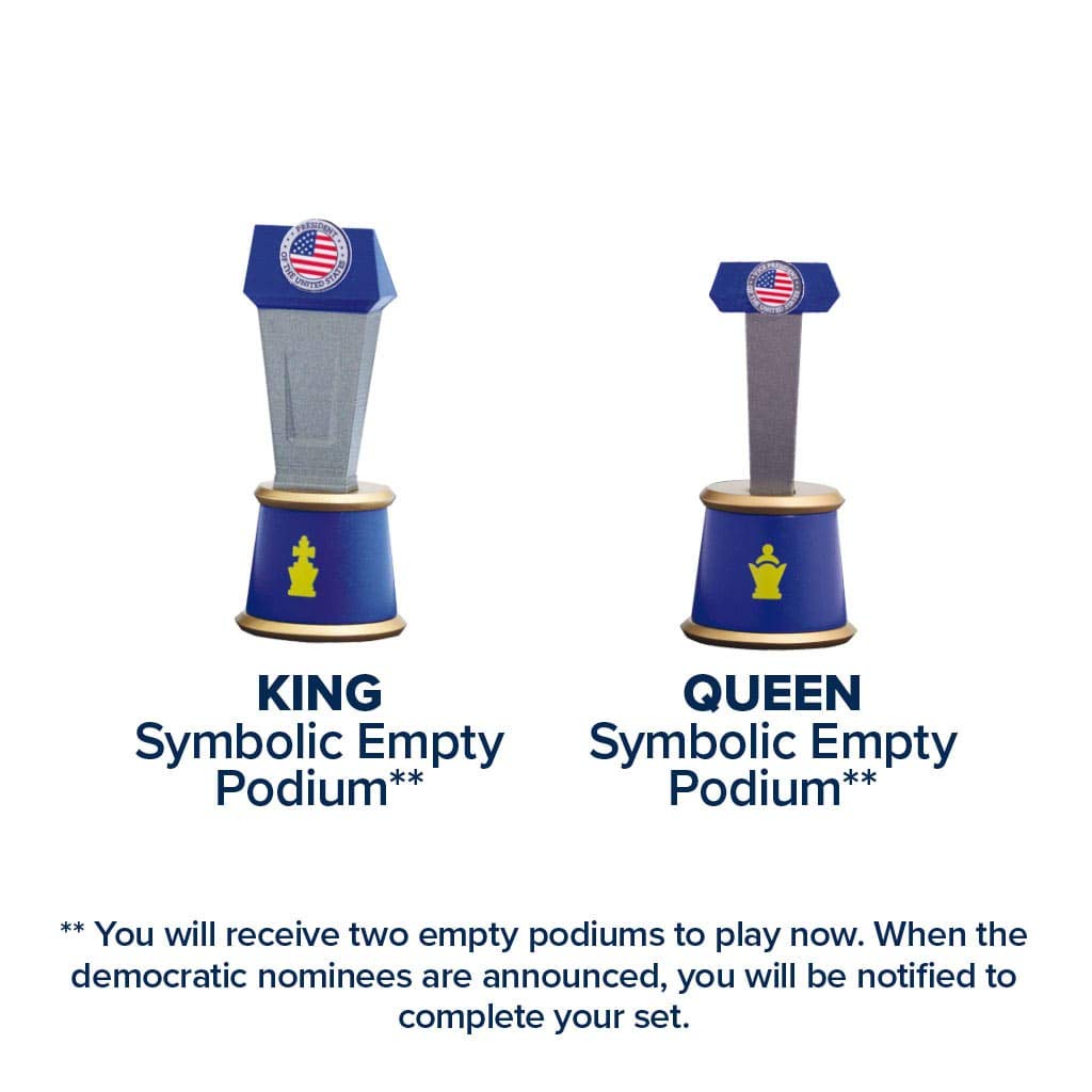 2020 Battle for The White House Collector's Chess Set - Political-Themed Chess Board Game with Democrat vs Republican Pieces | Perfect for Election Parties, Political Enthusiasts & Unique Home Decor