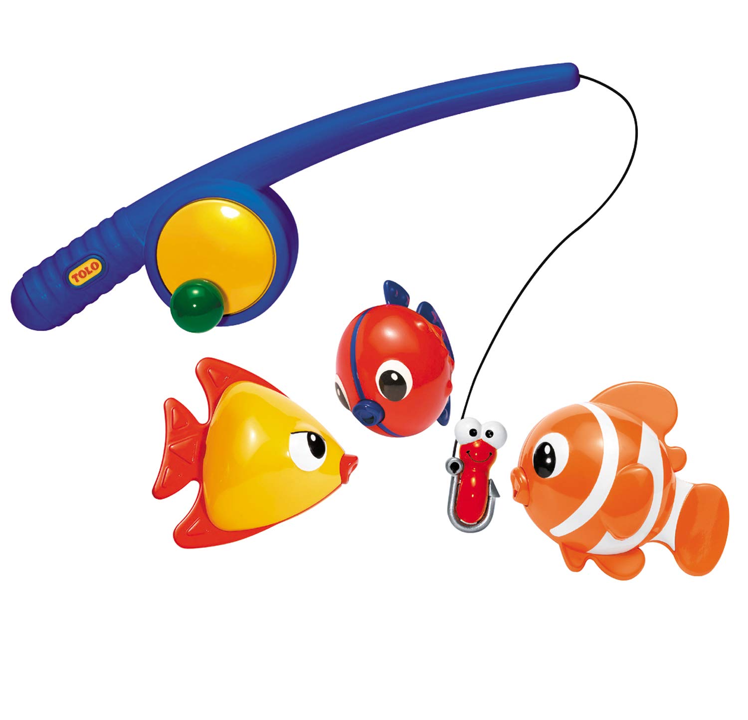 TOLO Toys Funtime Fishing Bath Toy for Toddlers - Fun Water Play & Learning Activity for Kids - Perfect for Bathtime, Pool, and Outdoor Play