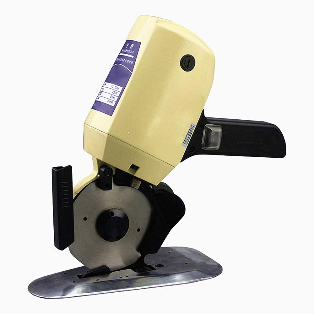 MXBAOHENG 100mm Electric Rotary Fabric Cutter - Professional Electric Shears with Octagonal Knife for Cloth & Fabric Cutting - 110V/220V (110V) - Perfect for Quilting, Sewing & DIY Projects
