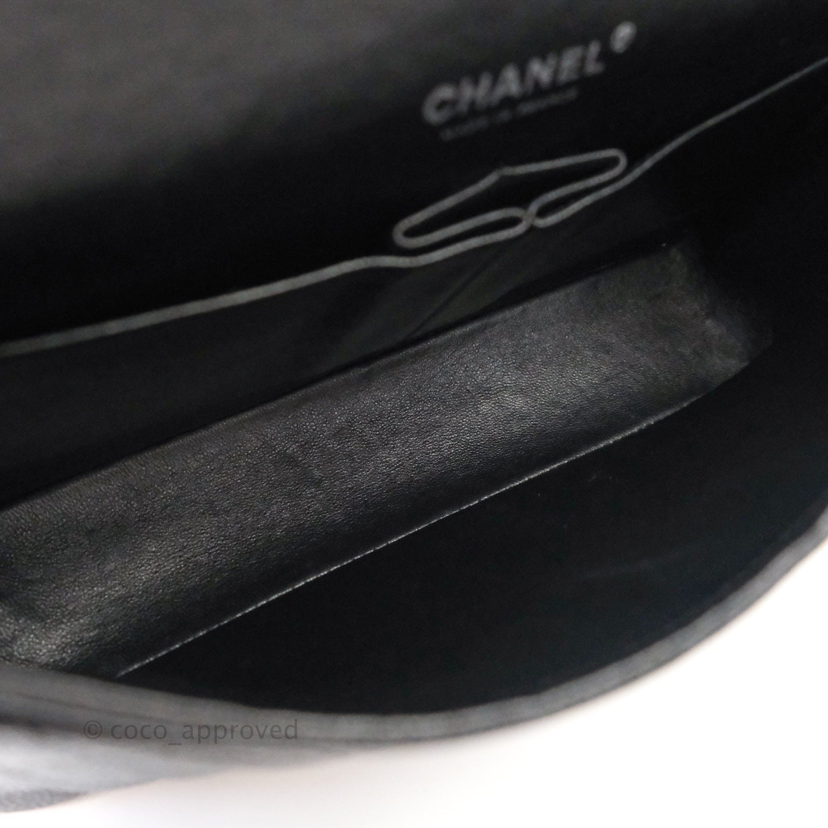 Chanel Classic M/L Medium Double Flap Bag Black Caviar Leather with Silver Hardware - Luxury Handbag for Women, Perfect for Work, Evening Events & Special Occasions