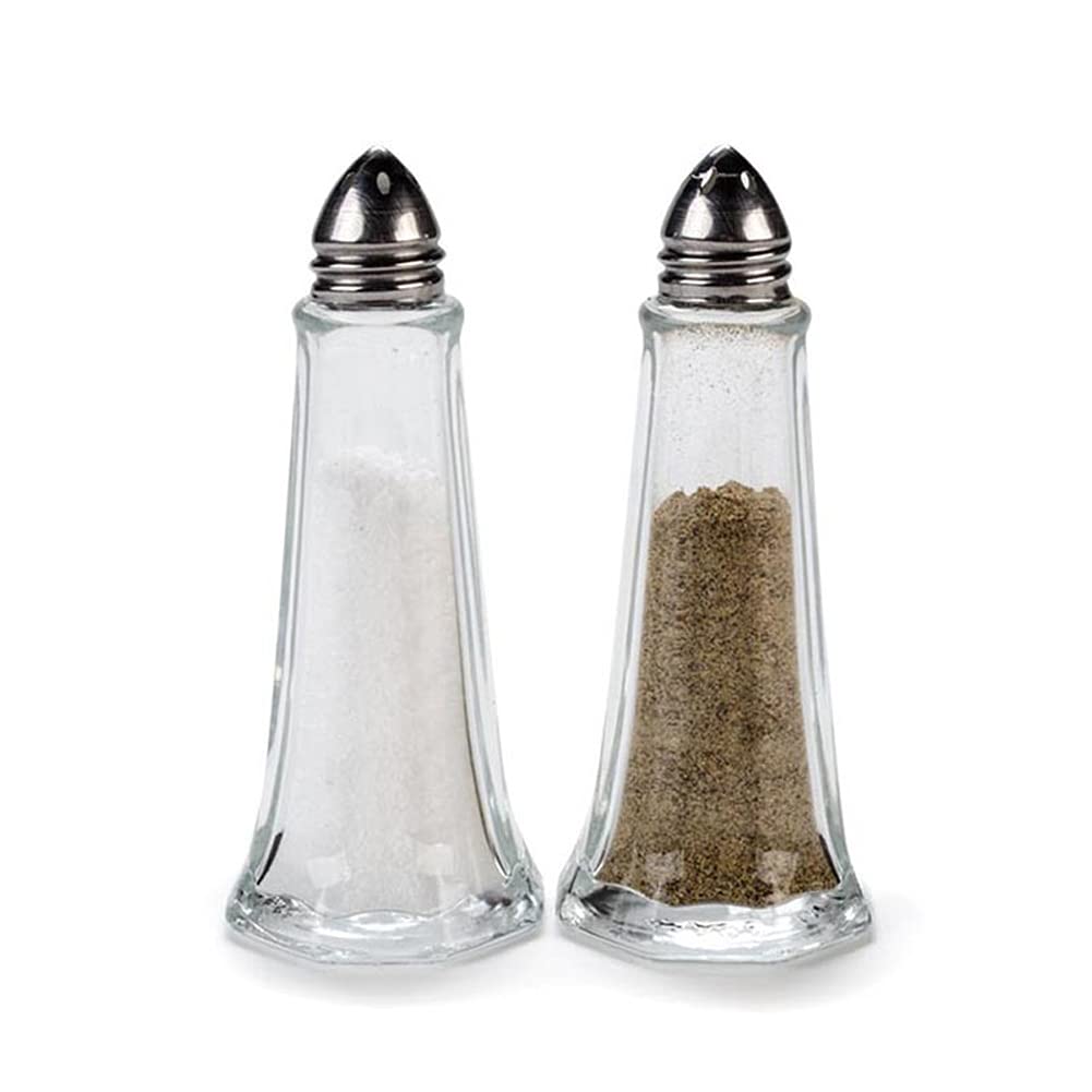 2-Pack Refillable Glass Salt and Pepper Grinder Set - Adjustable Coarseness, Spice Mill for Kitchen, Dining Table & Camping Use