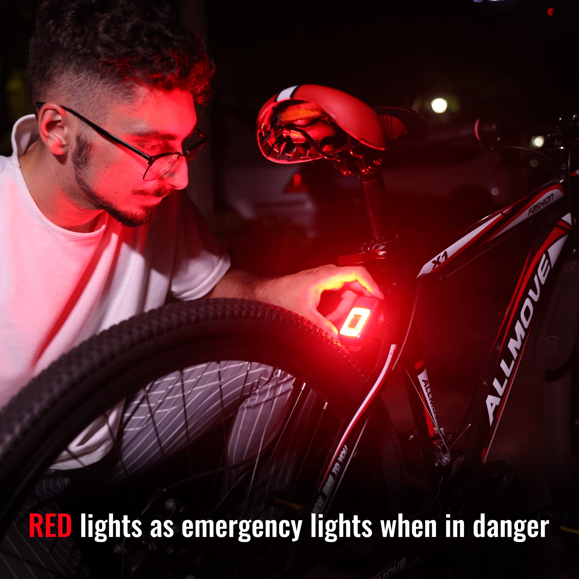 EGUKU Rechargeable LED Running Lights - 5 Light Modes, USB Charging, Lightweight Clip-On Safety Lights for Night Running, Jogging & Walking | Perfect for Outdoor Activities, Nighttime Exercise & Road Safety