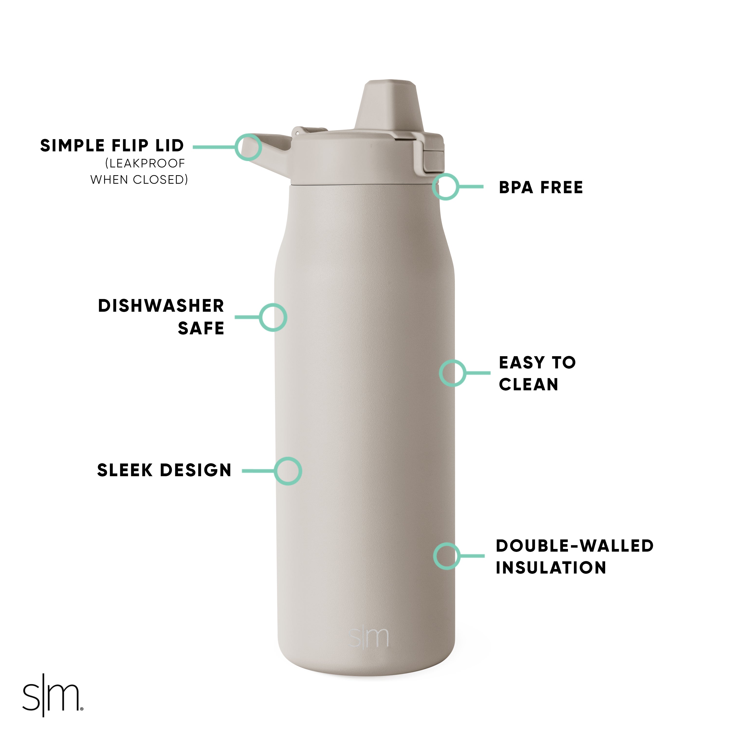 Stainless Steel Flip Straw Lid with Built-in Filter - Perfect for Tumbler Cups, Travel Mugs & Water Bottles - Leakproof & Reusable Drinking Accessory