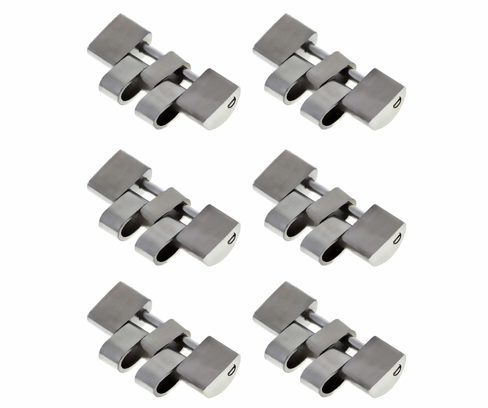 Ewatchparts 6 Links Compatible With Jubilee Watch Band for Rolex Datejust - 19mm & 20mm Lug Width - Premium Watch Accessories for Men's Luxury Watches | Perfect for Watch Repair, Band Replacement & Style Upgrade