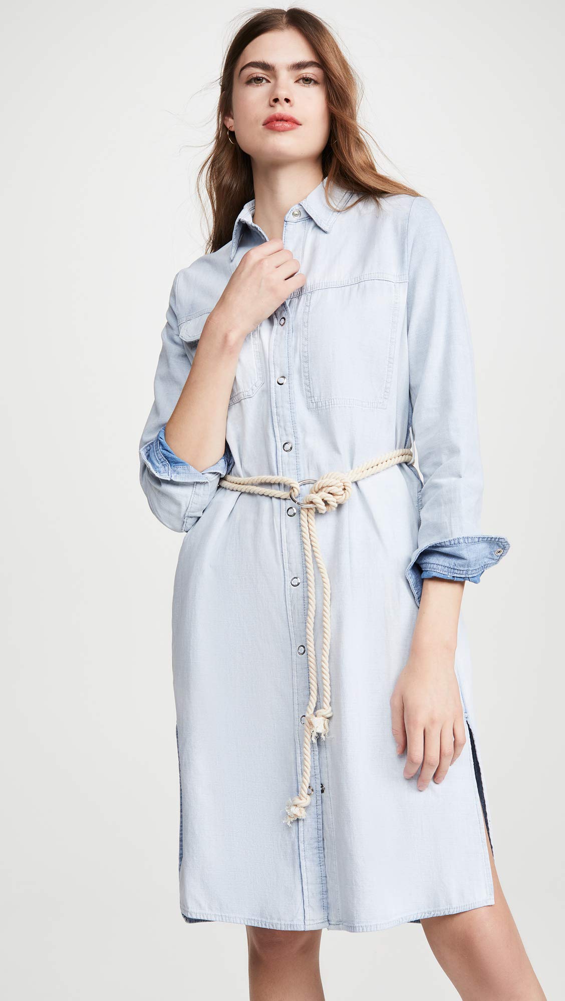 Women's Long Sleeve Cotton Shirt Dress by Taylor | Casual & Office Wear | Fall & Spring Outfit | Plus Size Available