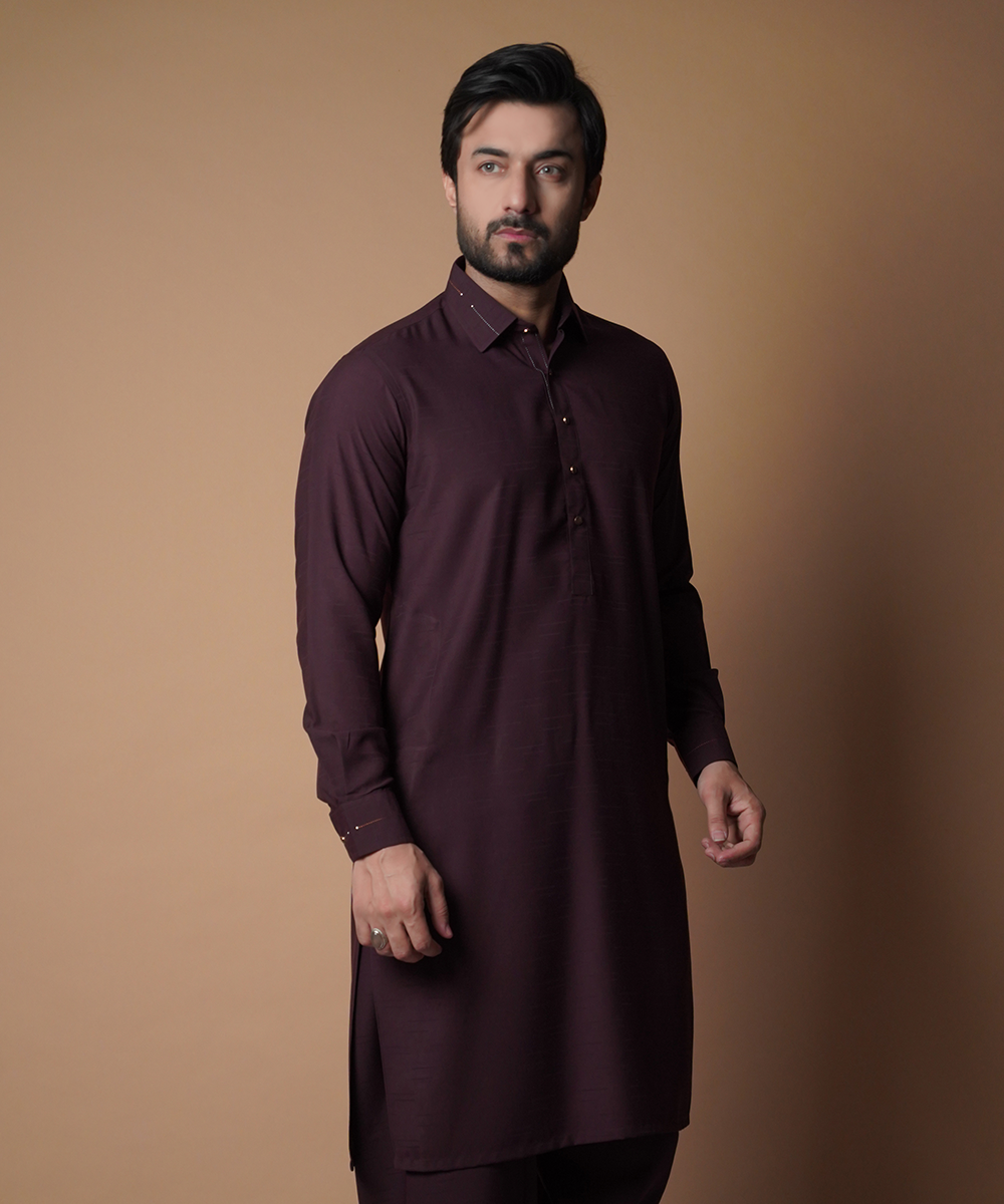 Elegant Deep Maroon Shalwar Kameez - Traditional Pakistani Outfit for Women | Perfect for Weddings, Parties & Cultural Events