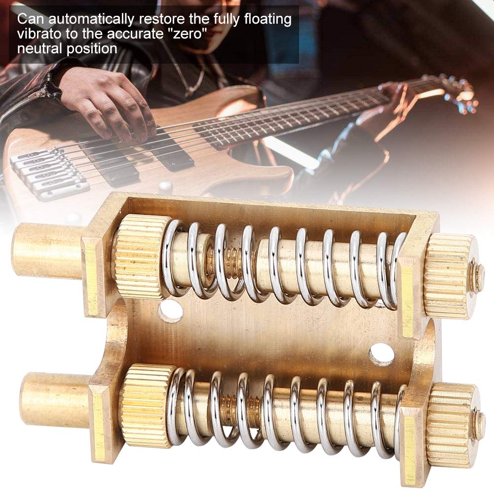 VRidge Spring Stabilizer Bridge System - Double Copper Rod for ST Electric Guitar String Instrument Parts | Perfect for Enhanced Tone Stability & Sustain in Rock, Blues & Metal Performances