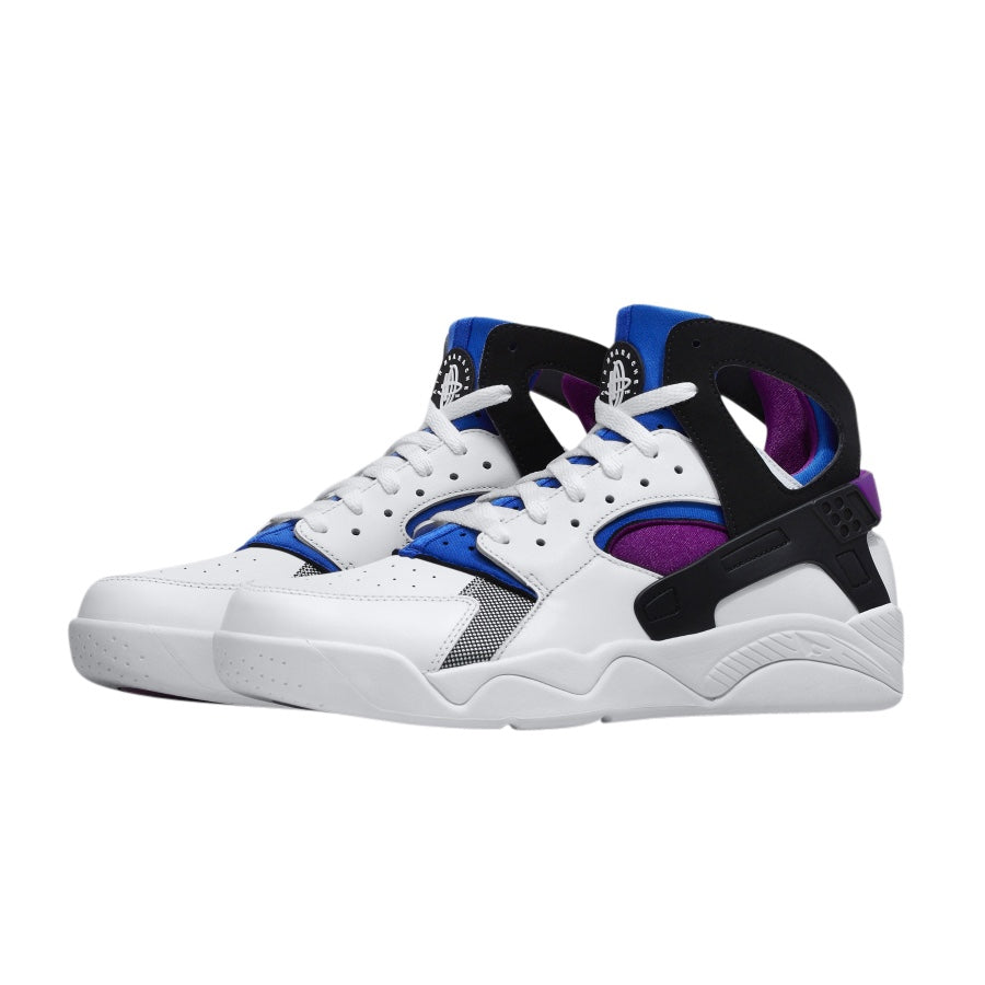 Nike Air Flight Huarache OG Sneakers - White/Bold Berry Colorway - Retro Basketball Shoes for Men & Women - Perfect for Streetwear, Gym & Casual Wear