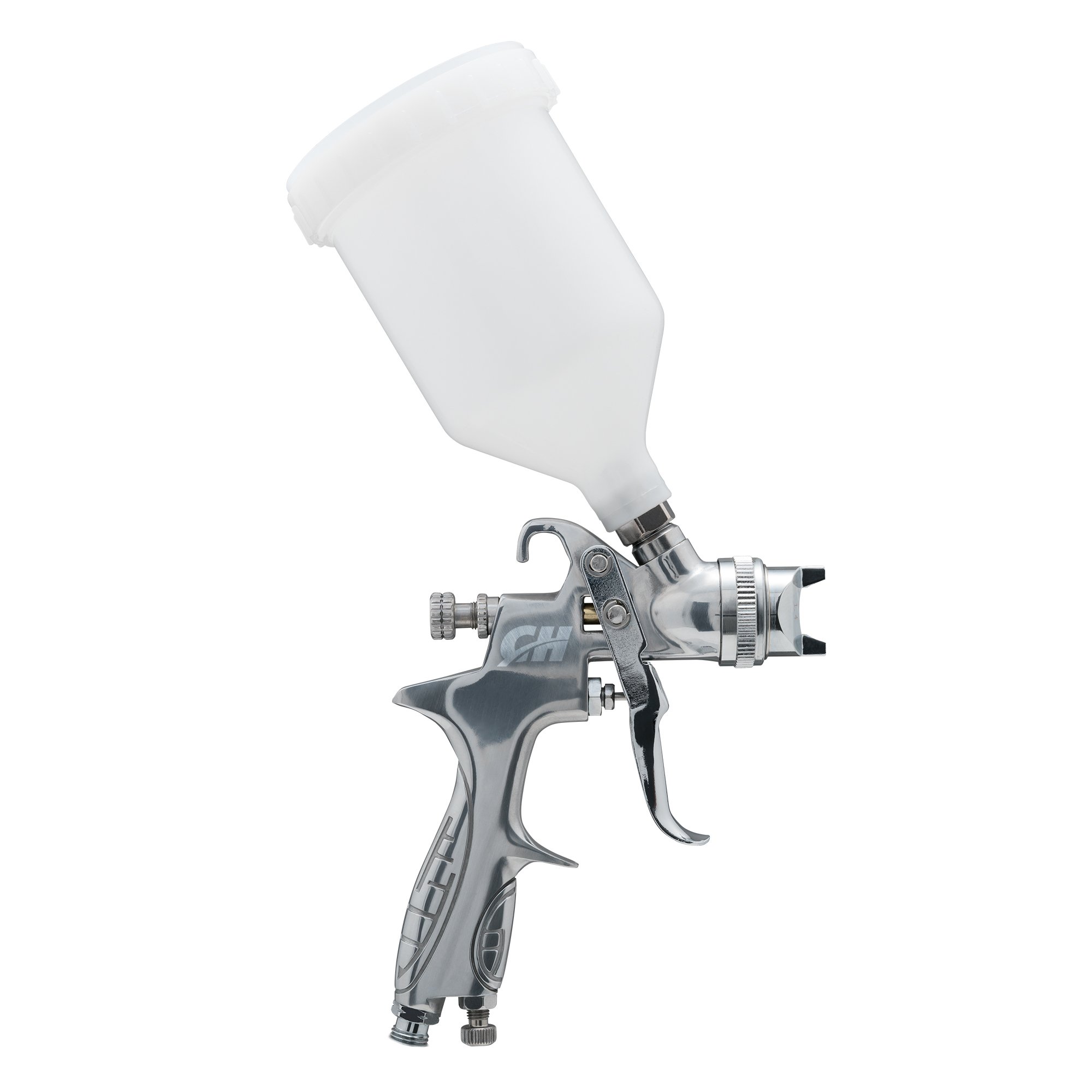 Campbell Hausfeld HVLP Gravity Feed Paint Spray Gun - 600mL Canister (DH580000AV) | Professional Air Sprayer for Furniture, Cabinets, Fences & DIY Projects