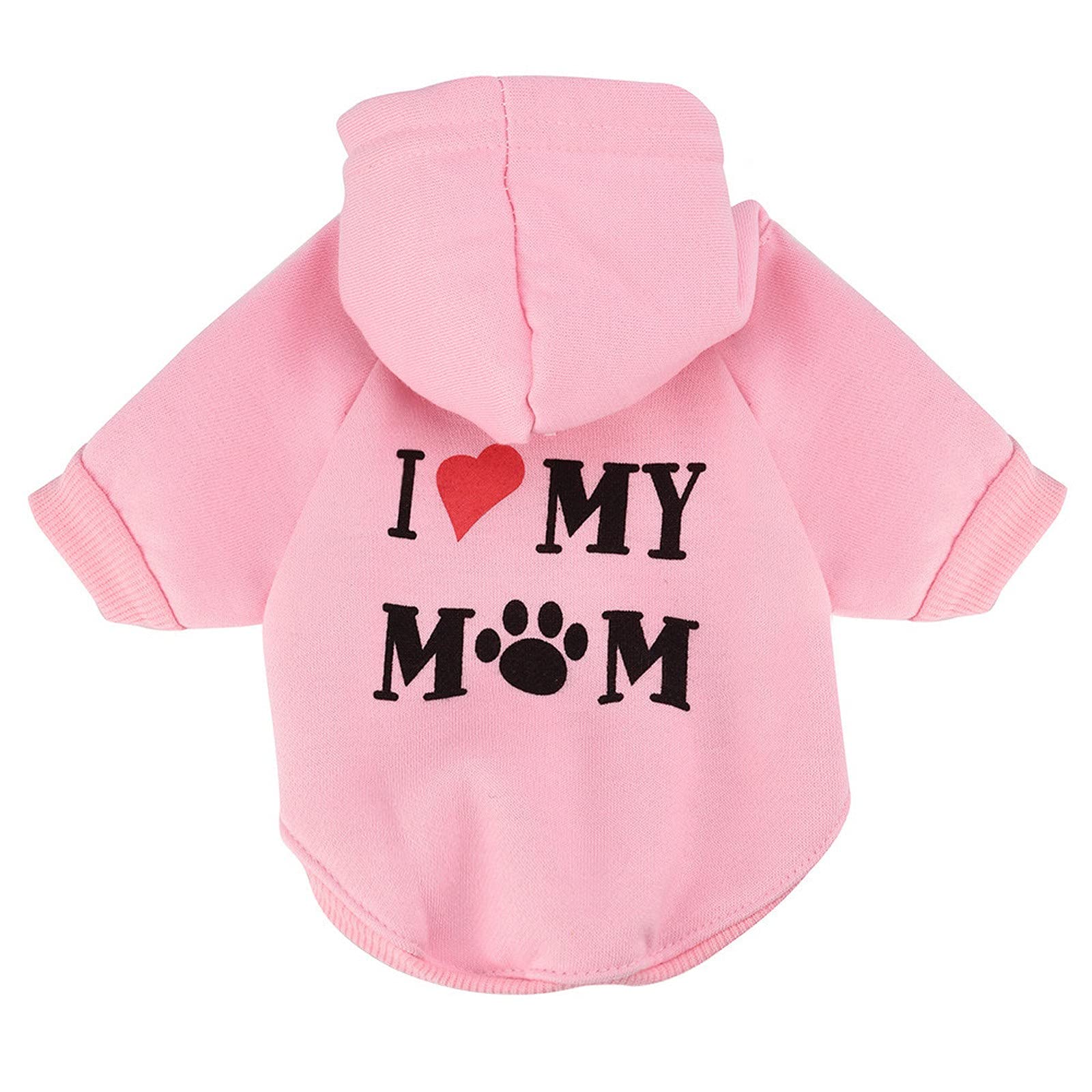 Puppy Hoodie Sweatshirt - Loose Fit Pet Clothes for Dogs & Cats - Summer Spring Outfits for Tiny Dogs