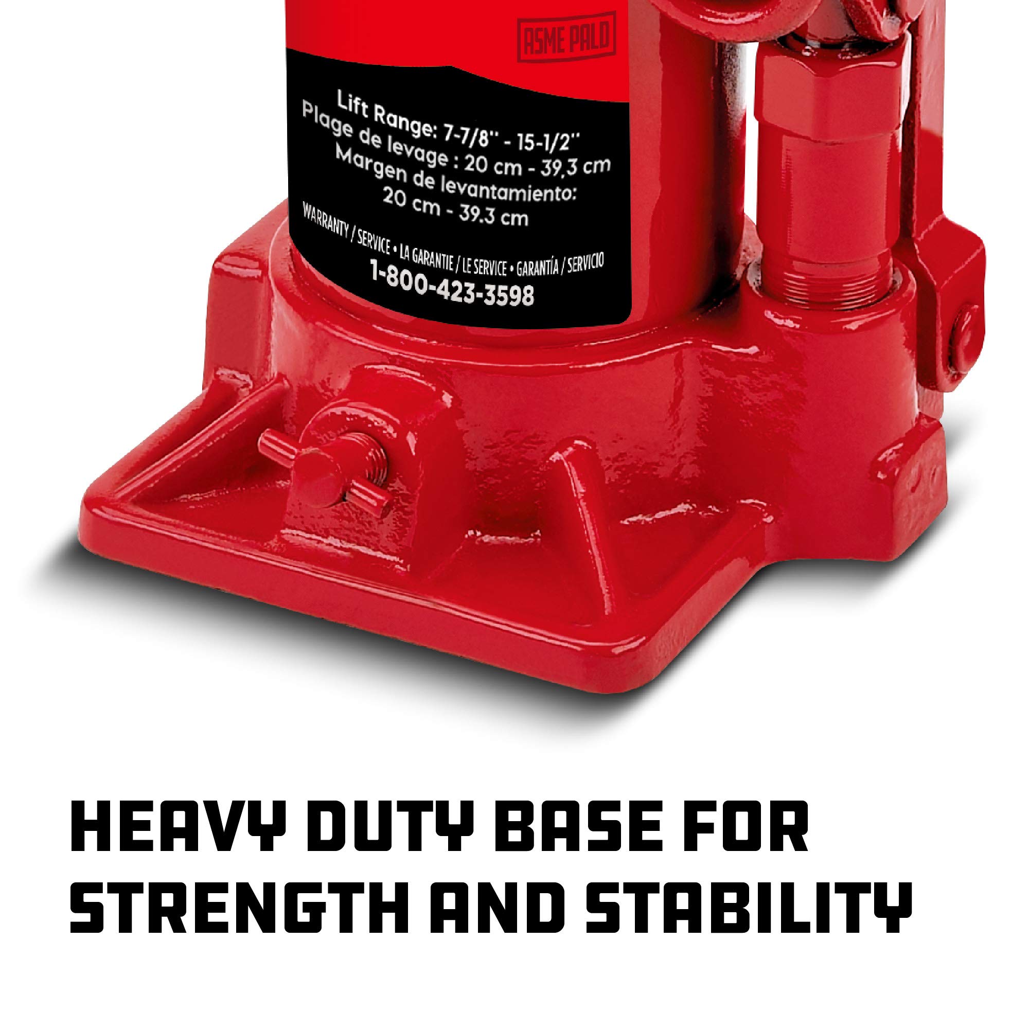 Alltrade 647527 Heavy Duty 8-Ton Bottle Jack - Professional Hydraulic Car Lift for Vehicle Repair, Towing & Off-Roading - Garage & Auto Shop Essential Tool